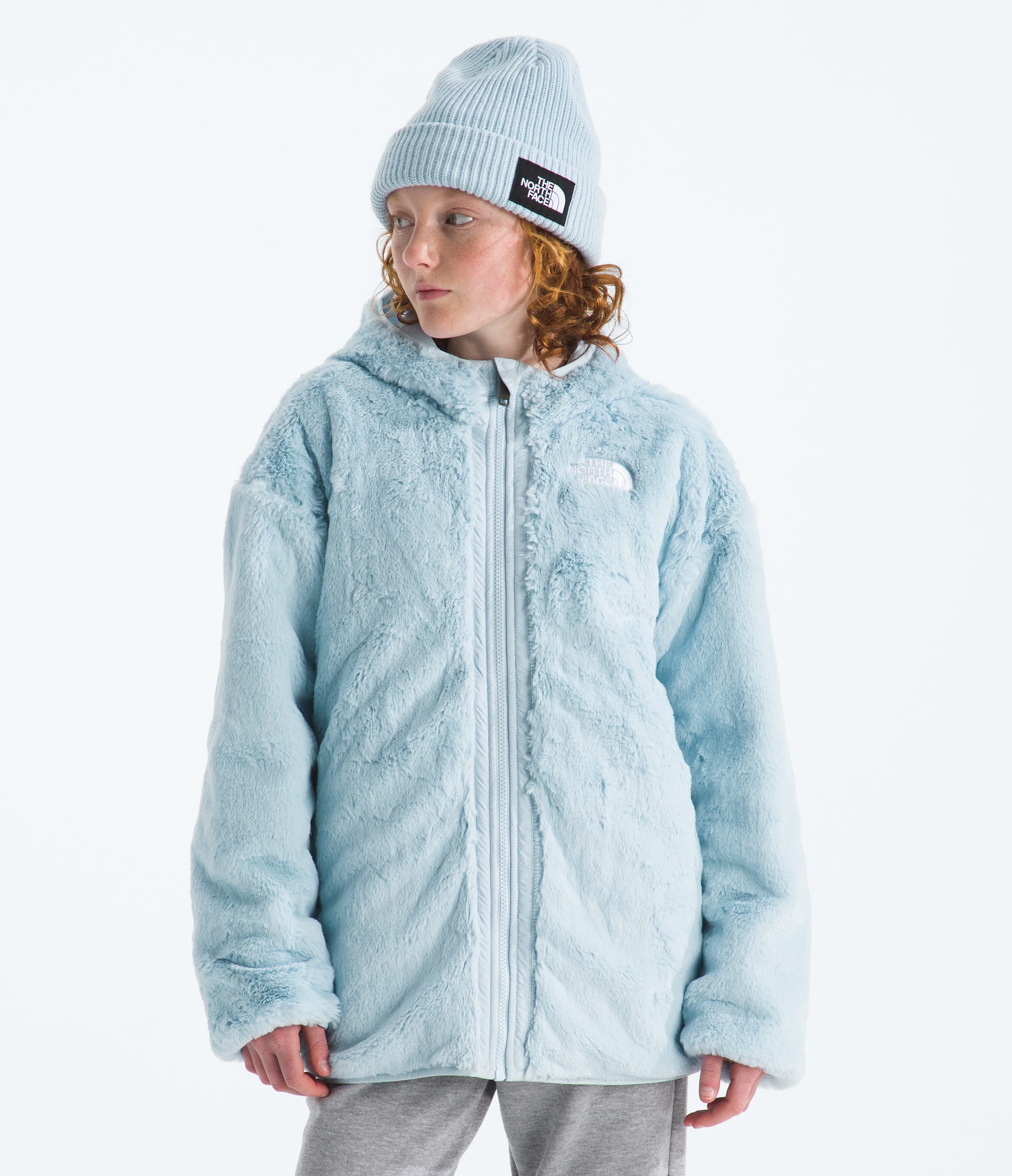 Girls Reversible Shasta Short Parka TNF HEROREV