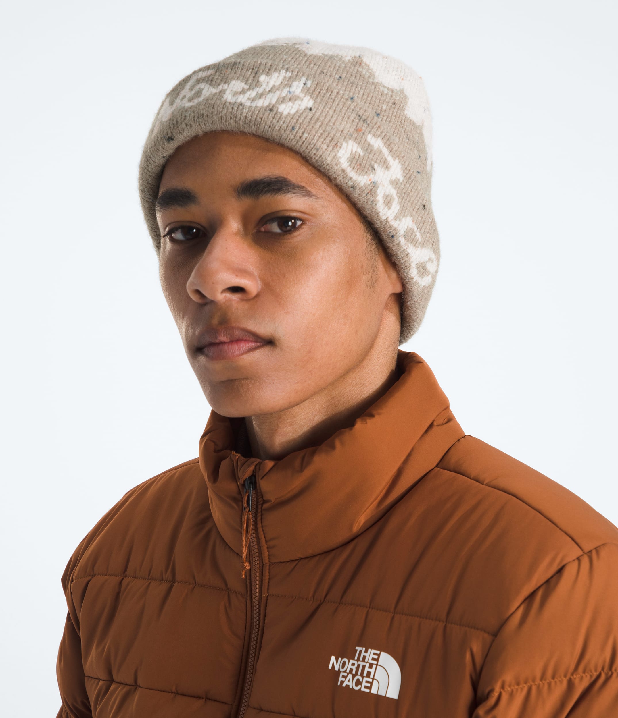 Cabin Mountainscape Beanie TNF MODELBACK