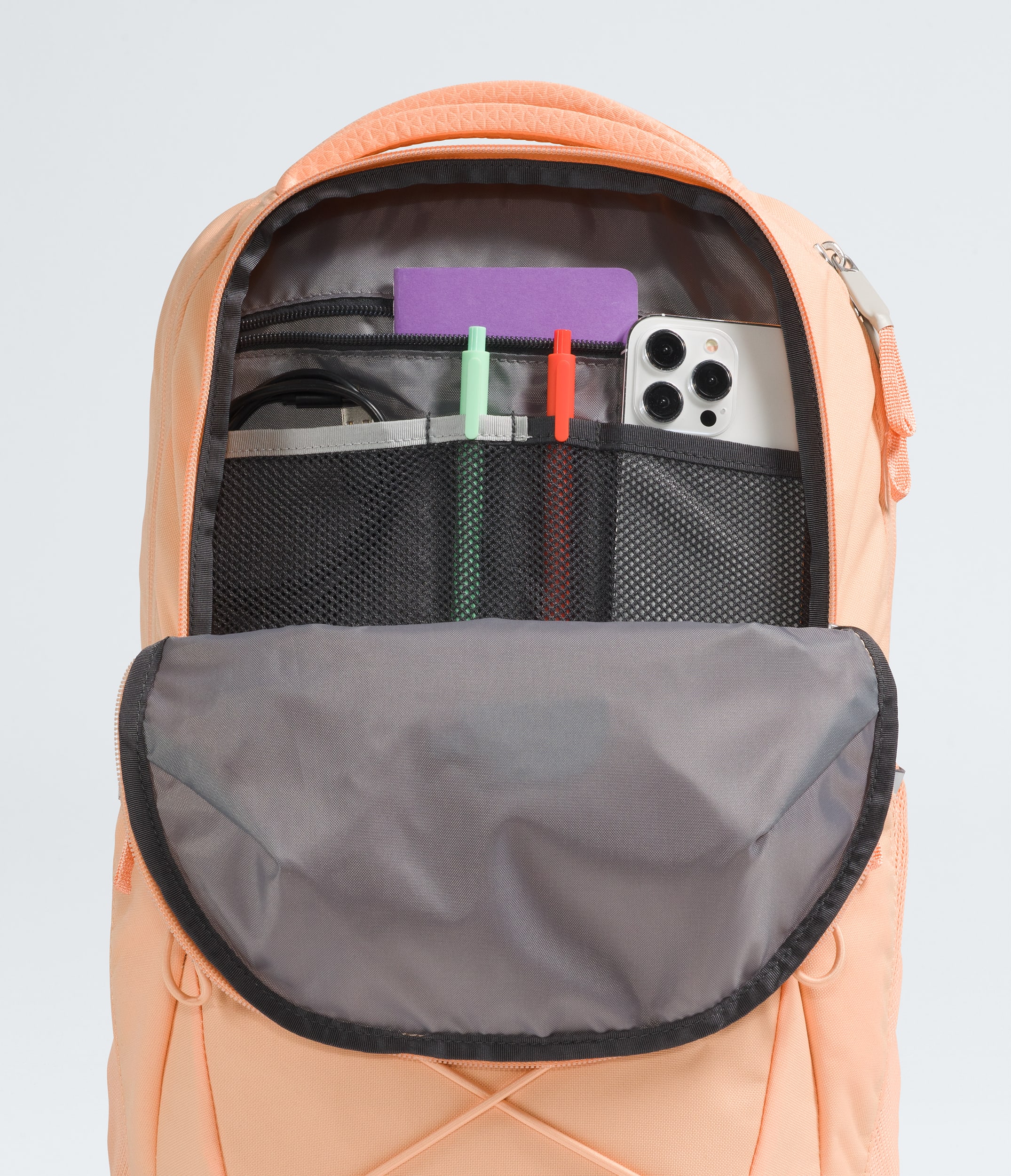 Womens Jester Luxe Backpack TNF Calcite SandSilver Metallic DETAIL1