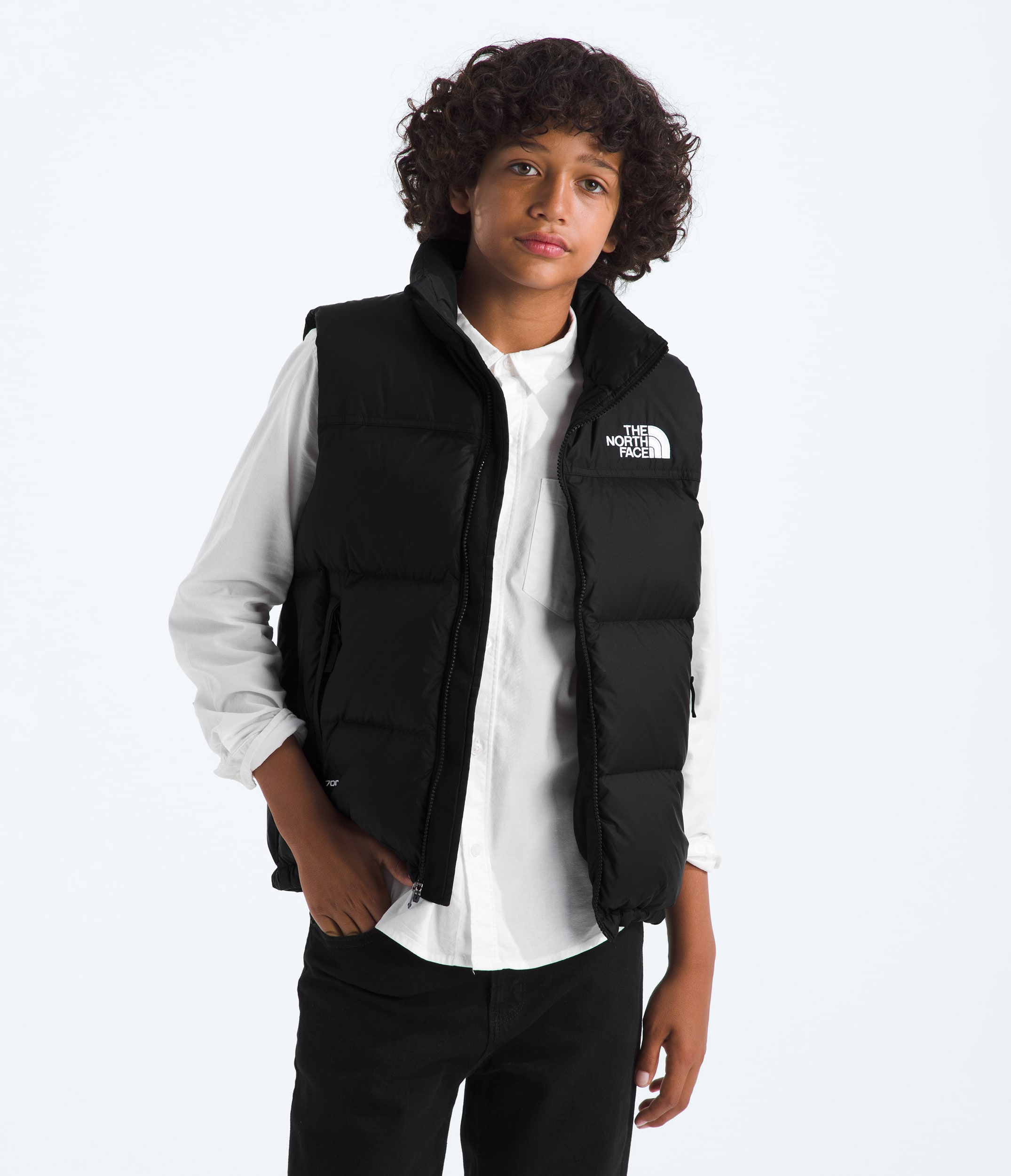 Boys  Girls 1996 Retro Nuptse Vest TNF HERO2