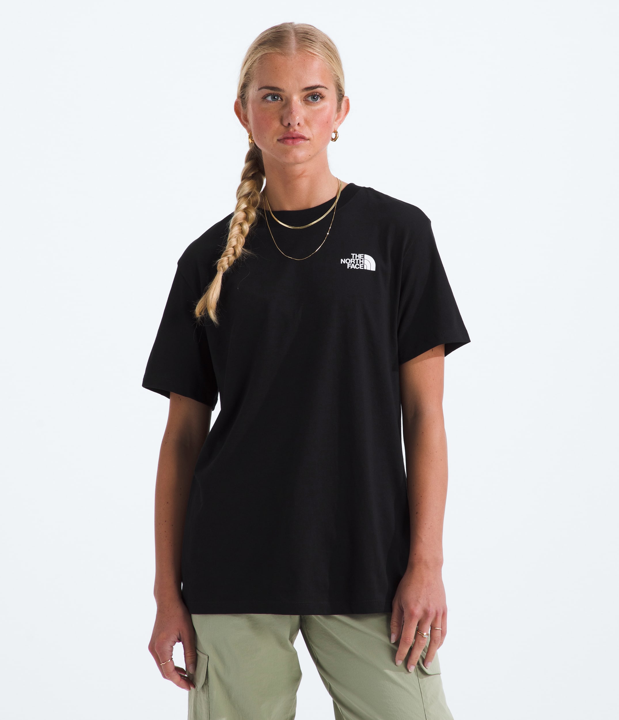Womens Evolution Box NSE Fill ShortSleeve TeeGraphic TNF BACK