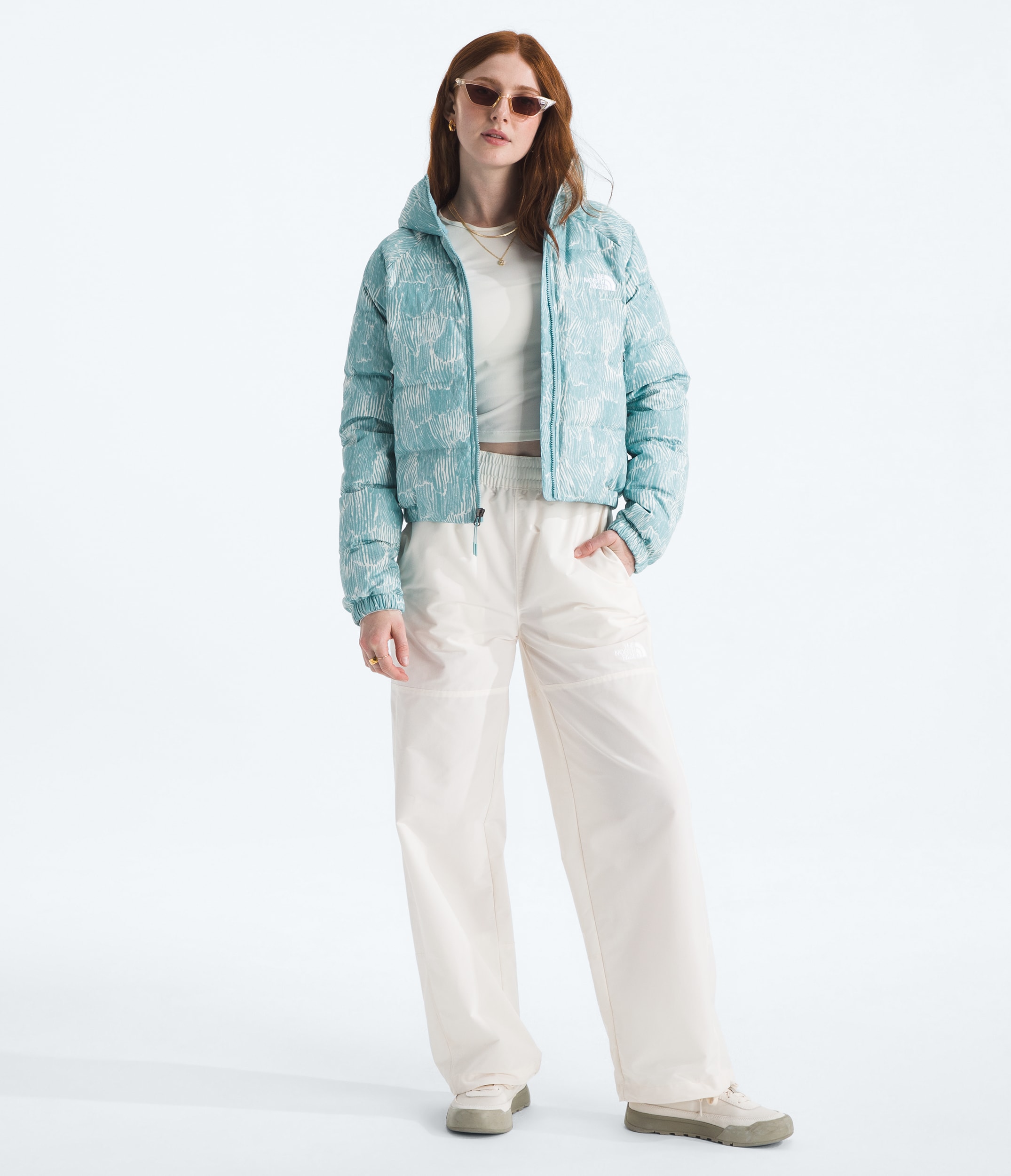 Womens Hydrenalite Down HoodiePrint TNF HERO2