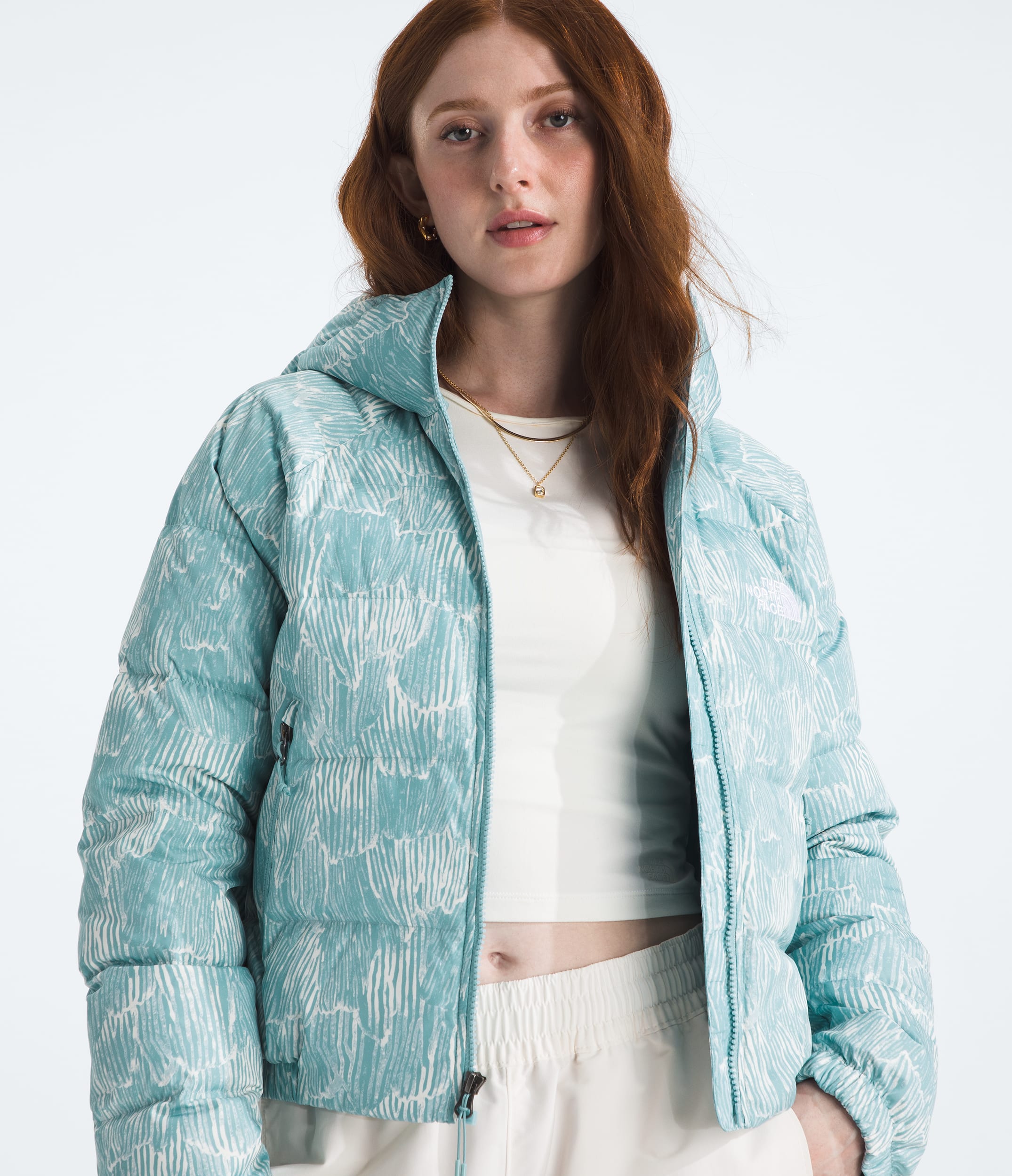 Womens Hydrenalite Down HoodiePrint TNF HERO3