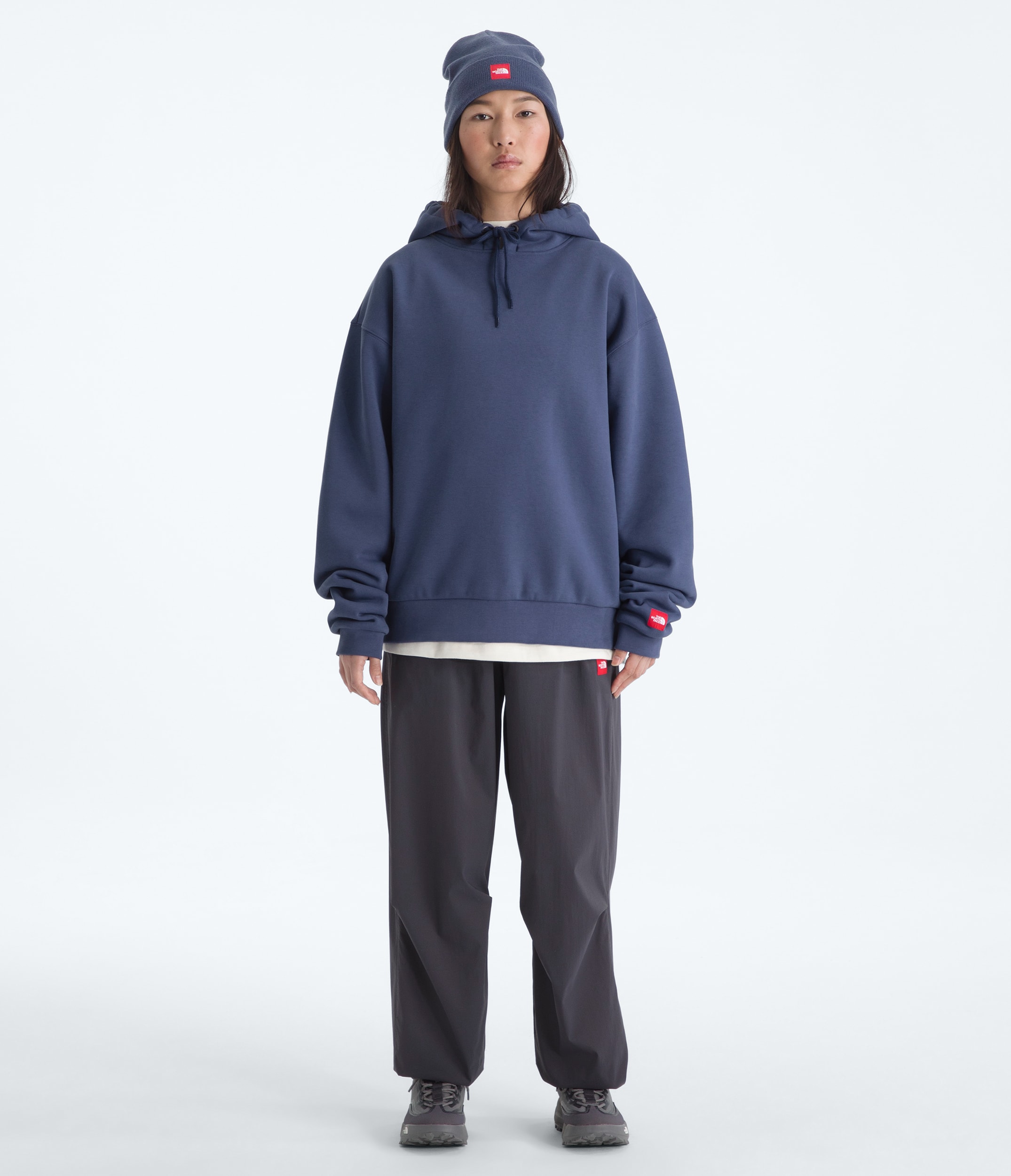 Mens TNF Red Box Hoodie TNF Lunar Blue HERO3