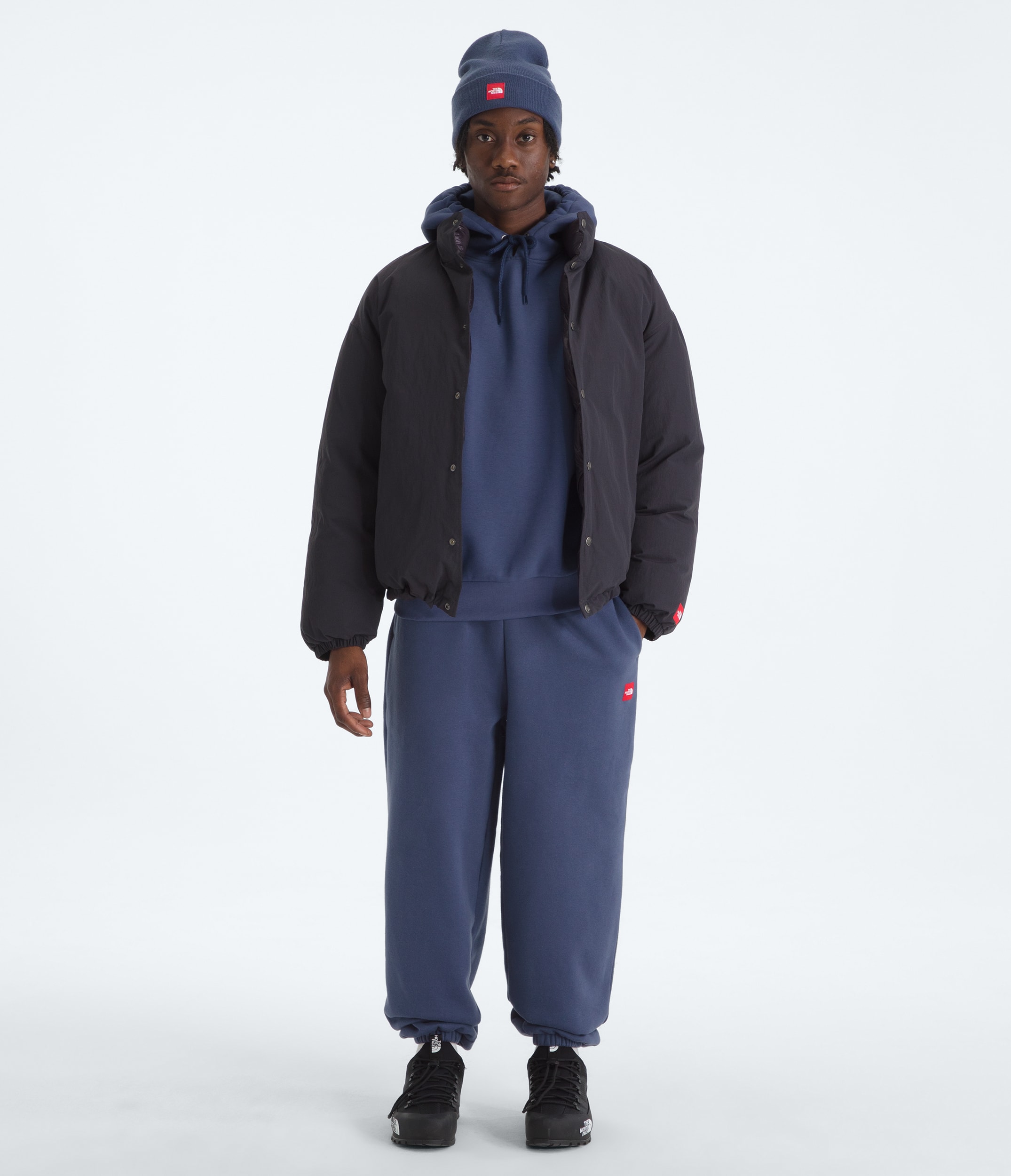 Mens TNF Red Box Hoodie TNF Lunar Blue HERO2