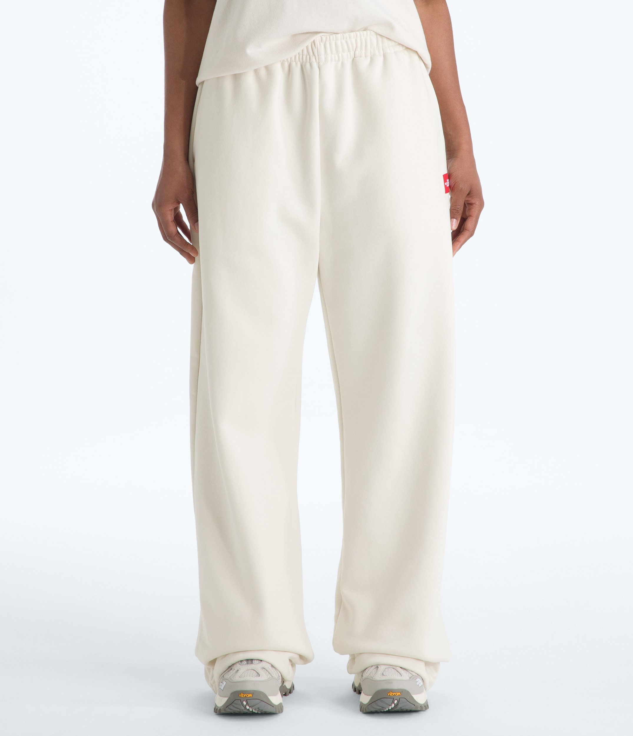 Womens TNF Red Box Sweatpants TNF White Dune Main