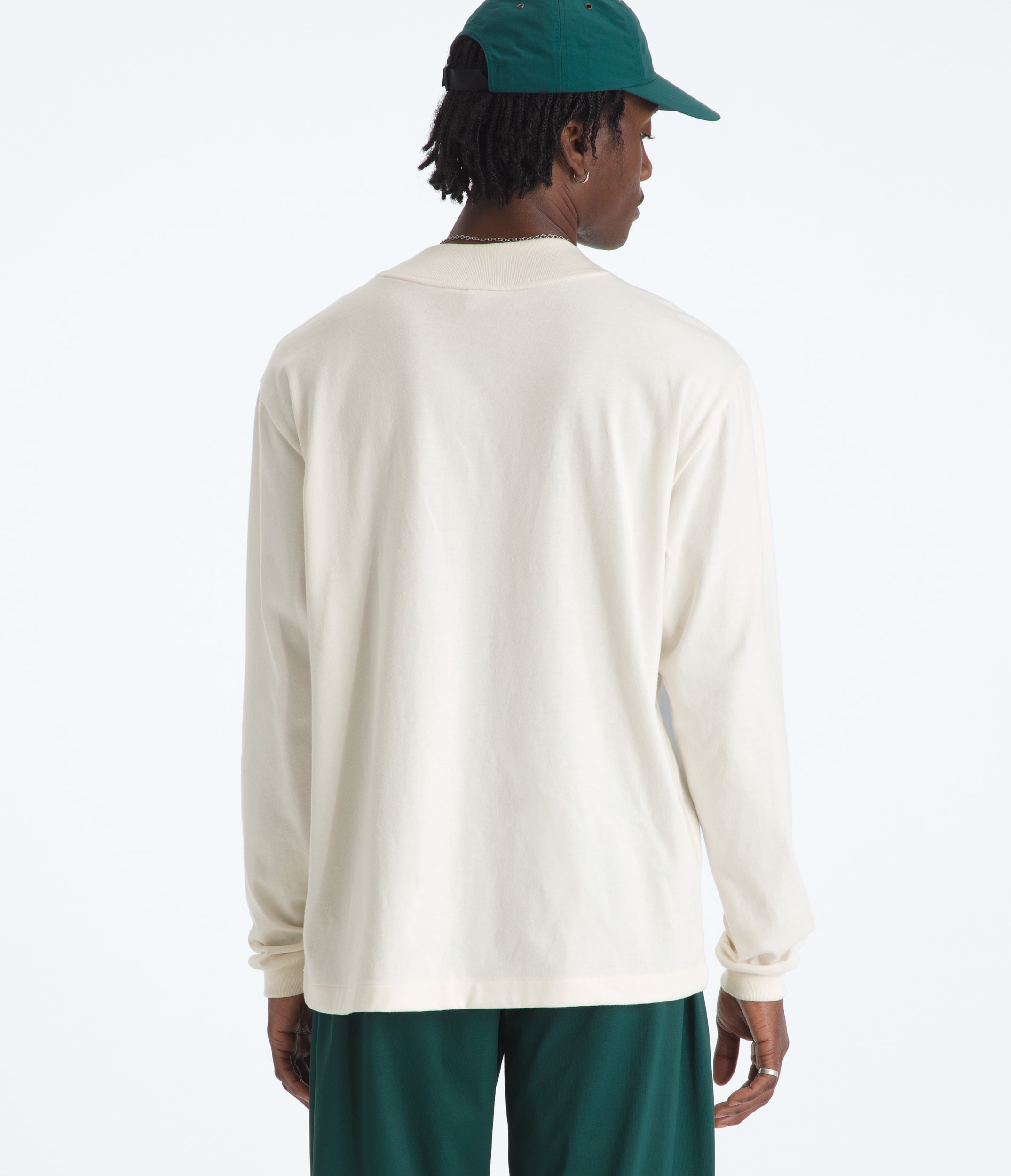 Mens TNF Red Box LongSleeve Tee TNF BACK