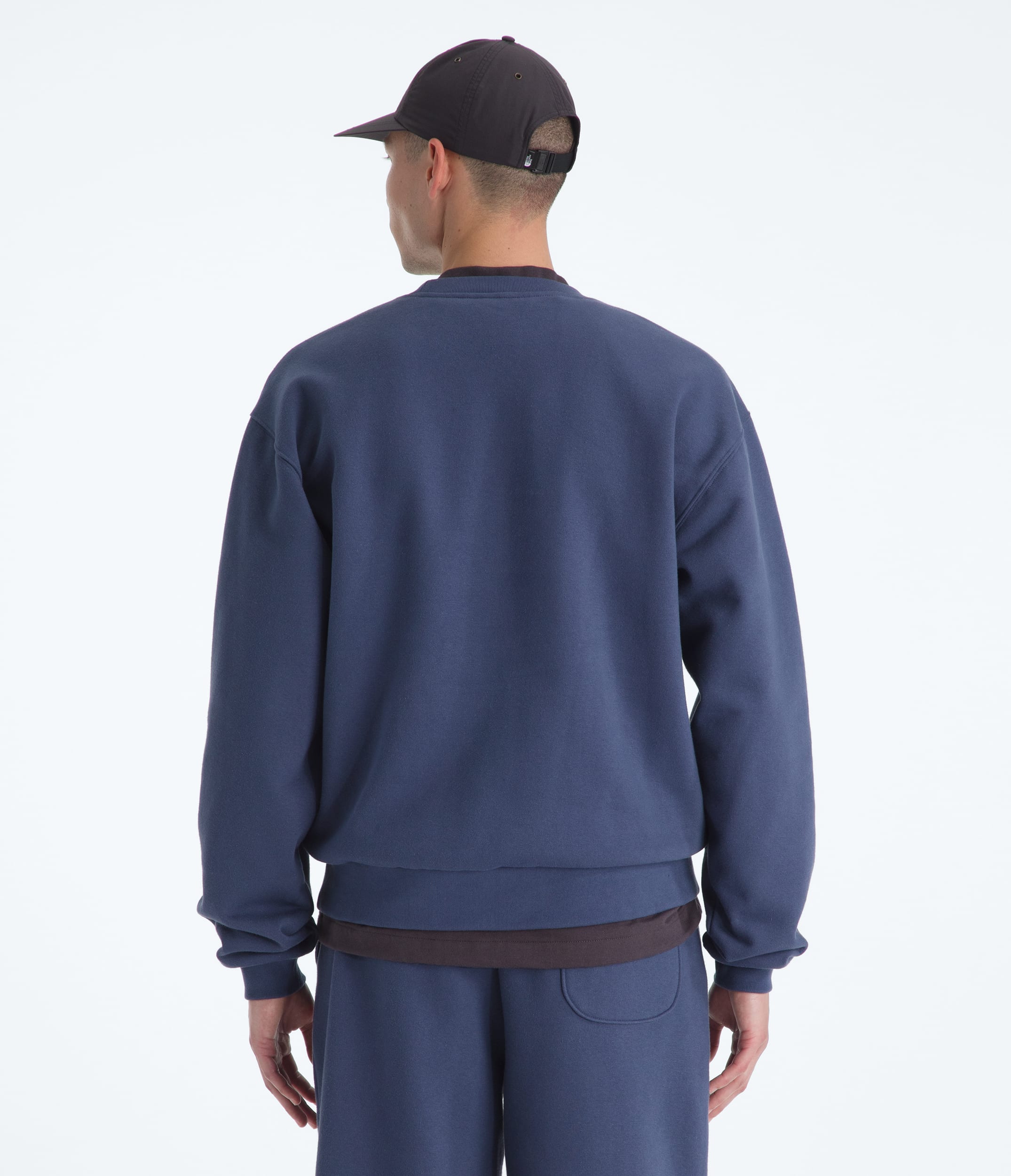 Mens TNF Red Box Crew TNF BACK