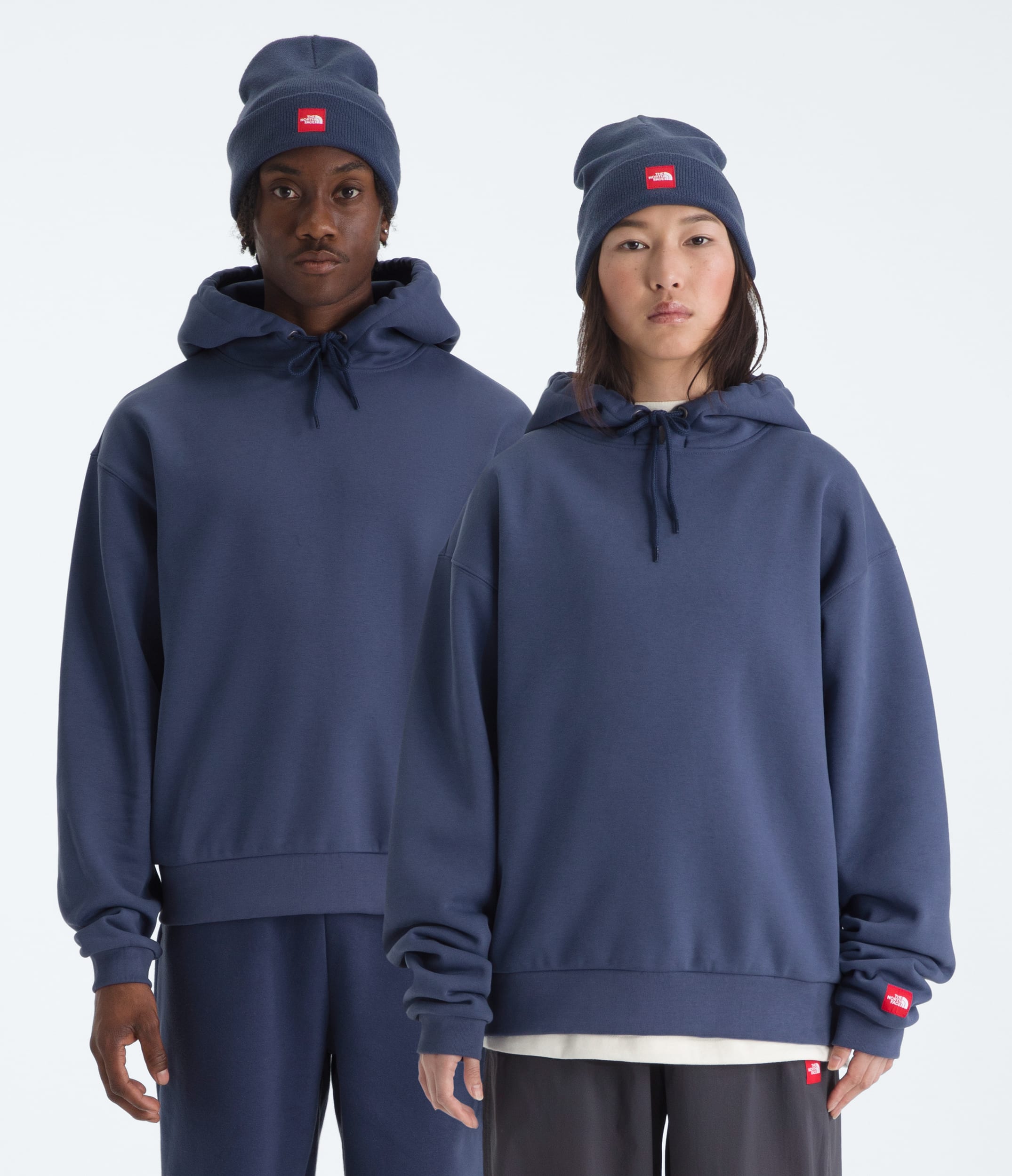 Mens TNF Red Box Hoodie TNF Lunar Blue Main