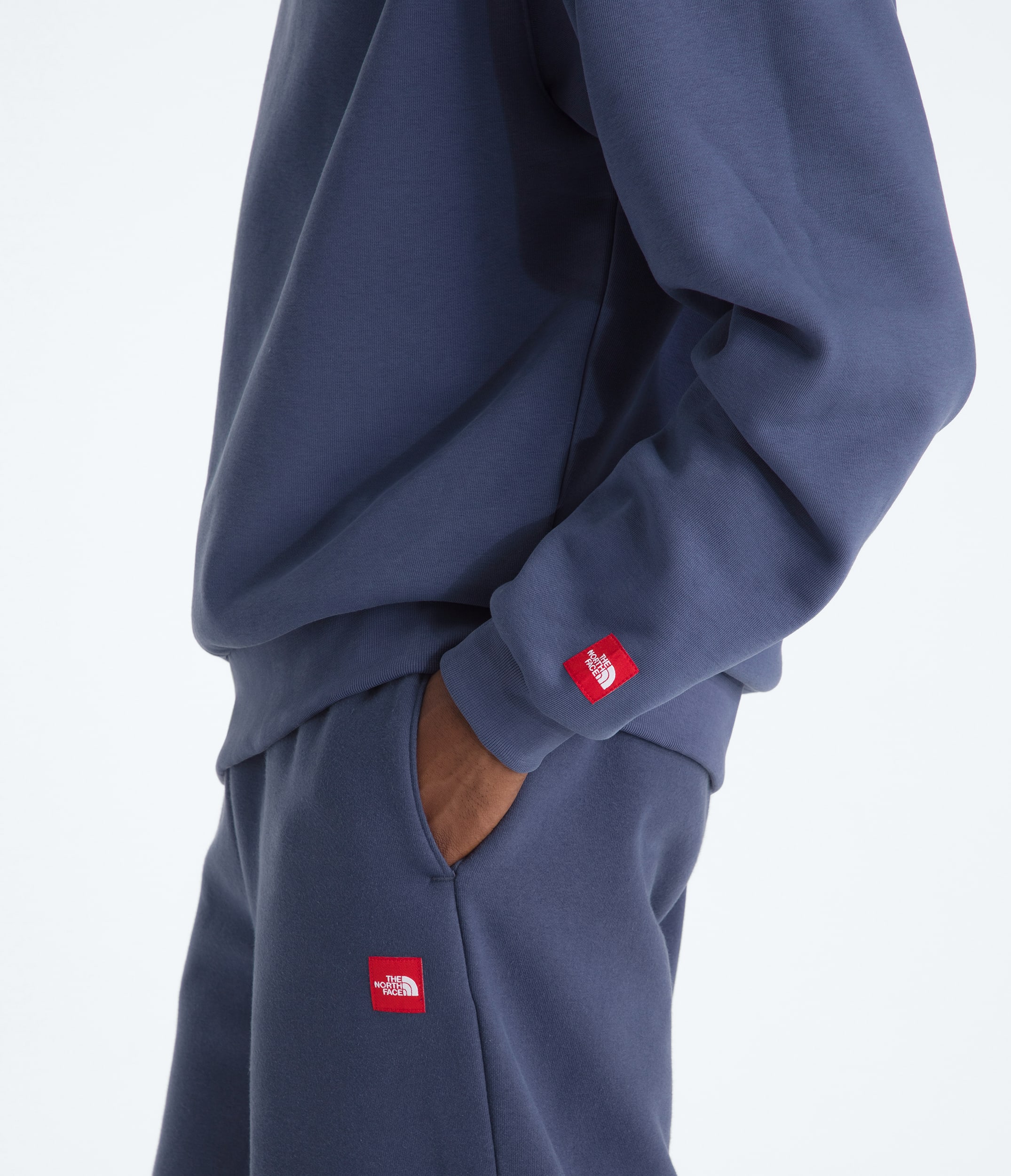 Mens TNF Red Box Hoodie TNF Lunar Blue ALT1