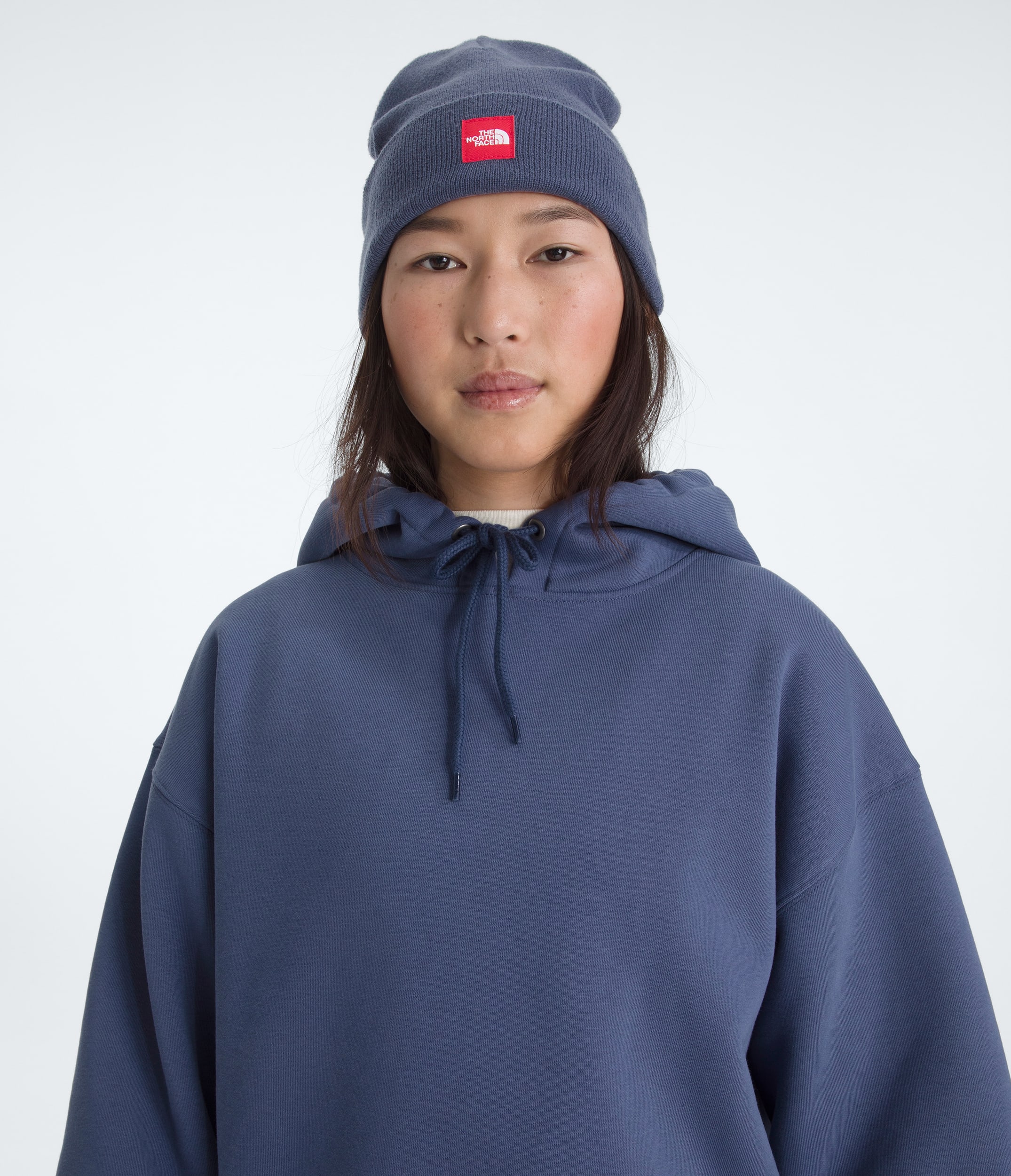 Mens TNF Red Box Hoodie TNF Lunar Blue ALT2