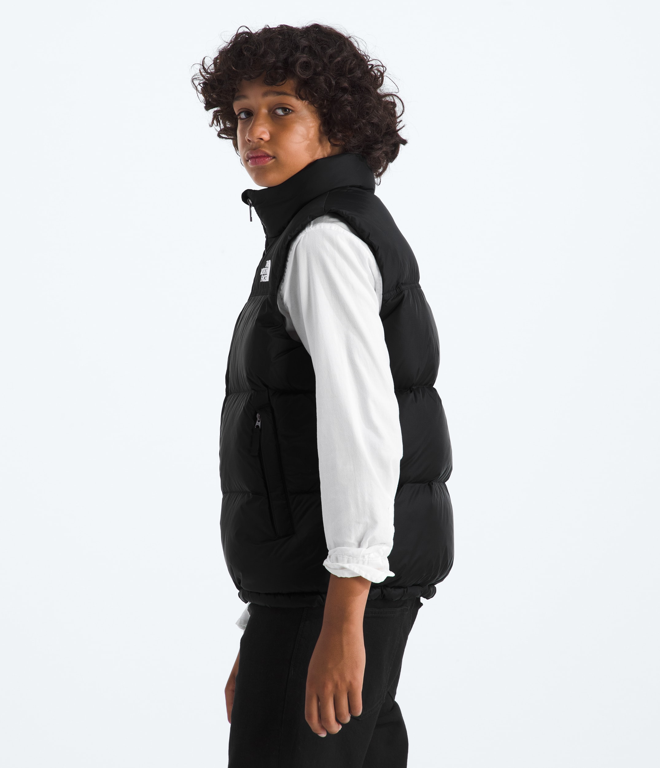 Boys  Girls 1996 Retro Nuptse Vest TNF MODEL34