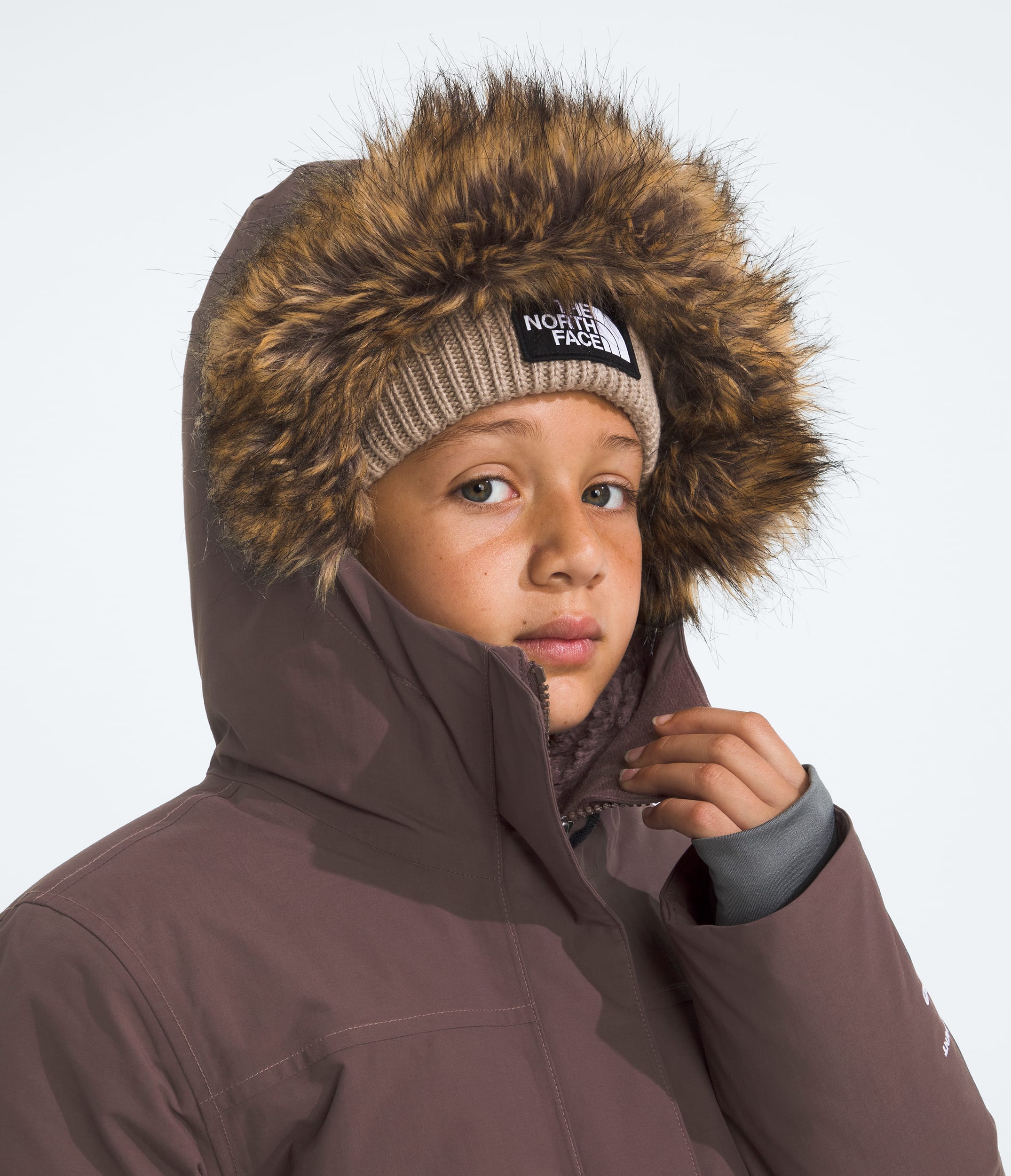 Girls Arctic Parka TNF MODELHOOD2