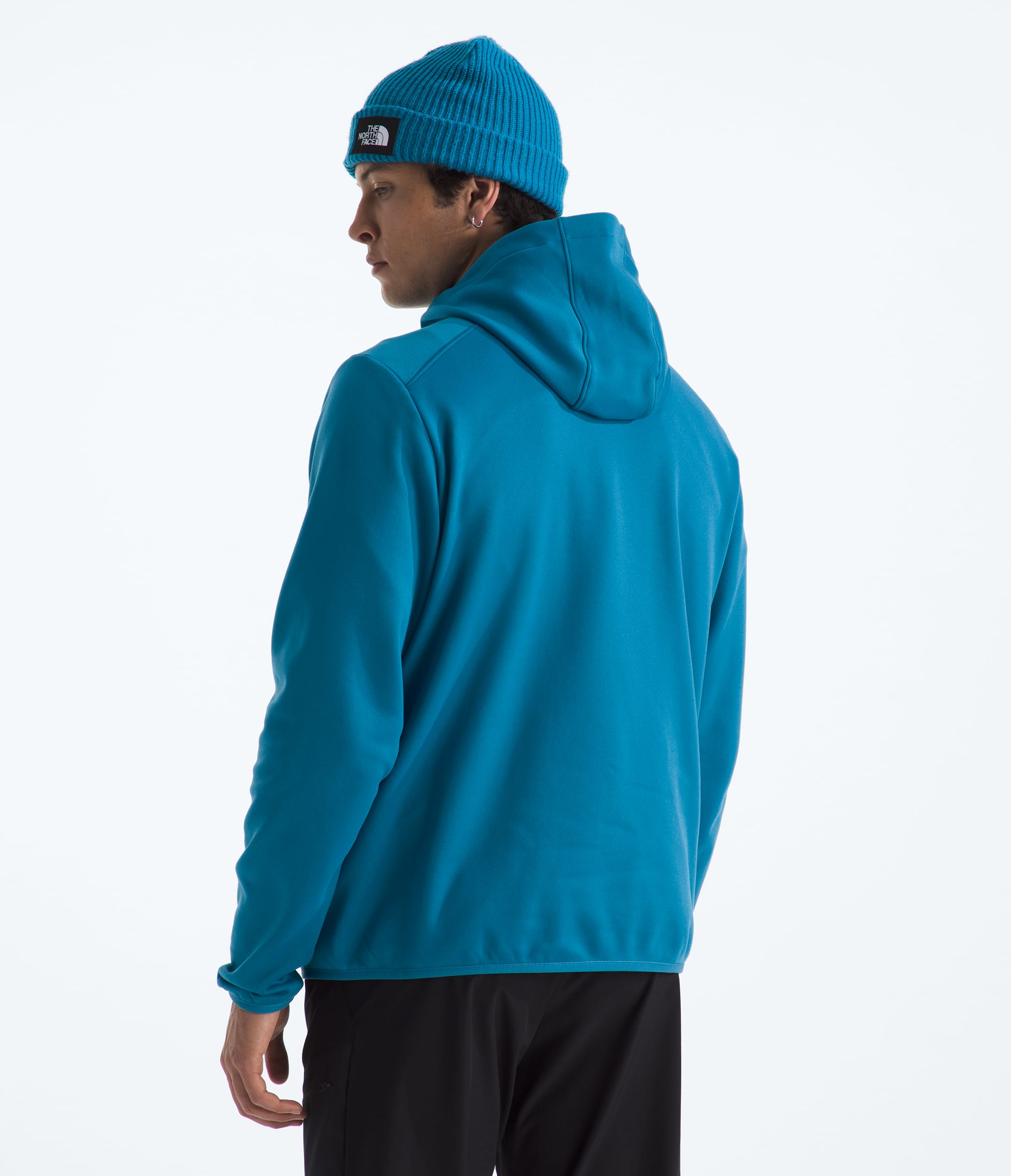 Mens TNF Performance Fleece FullZip Hoodie TNF Dusk Blue BACK