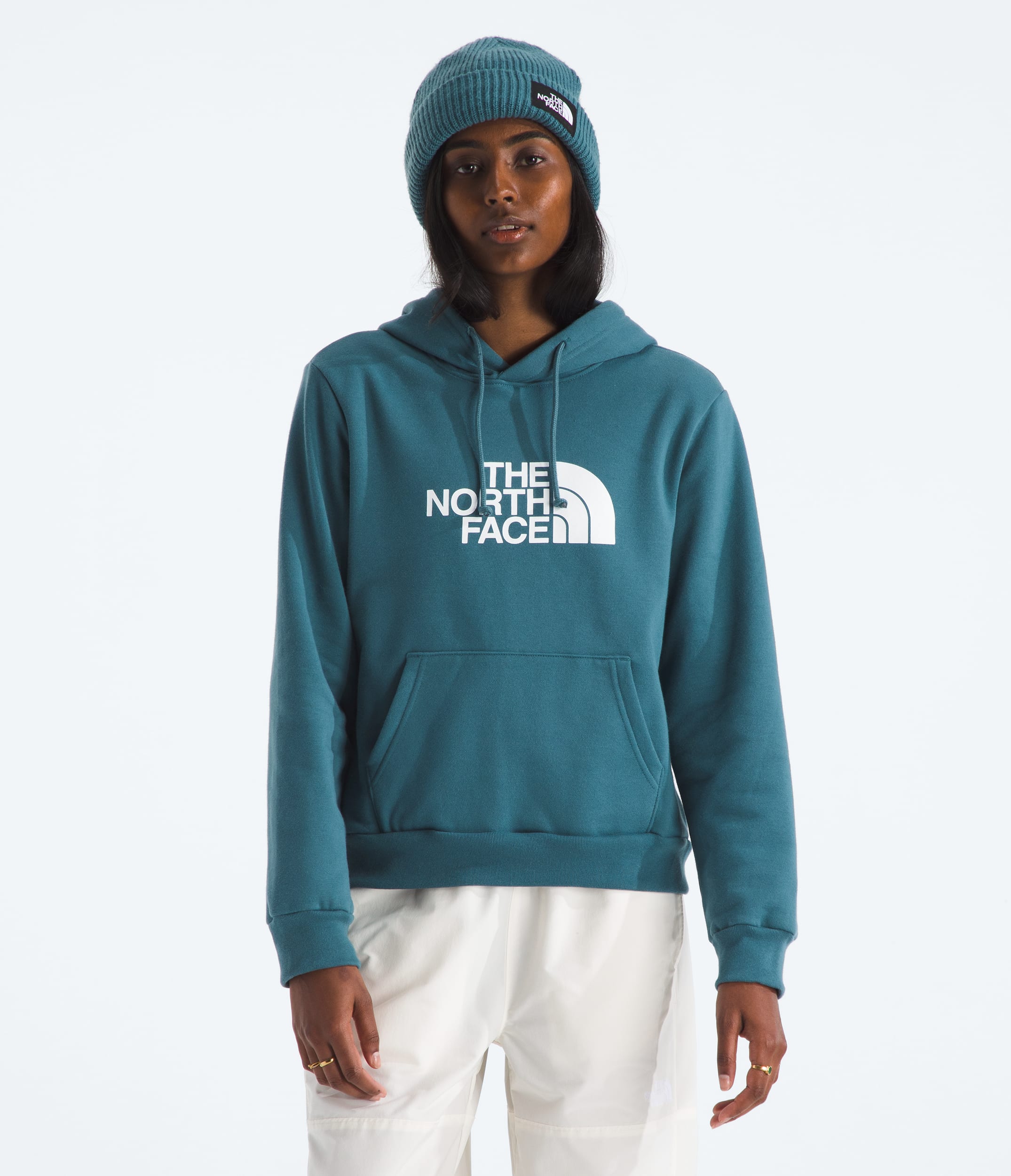 Womens Evolution Half Dome Regular Hoodie TNF Main