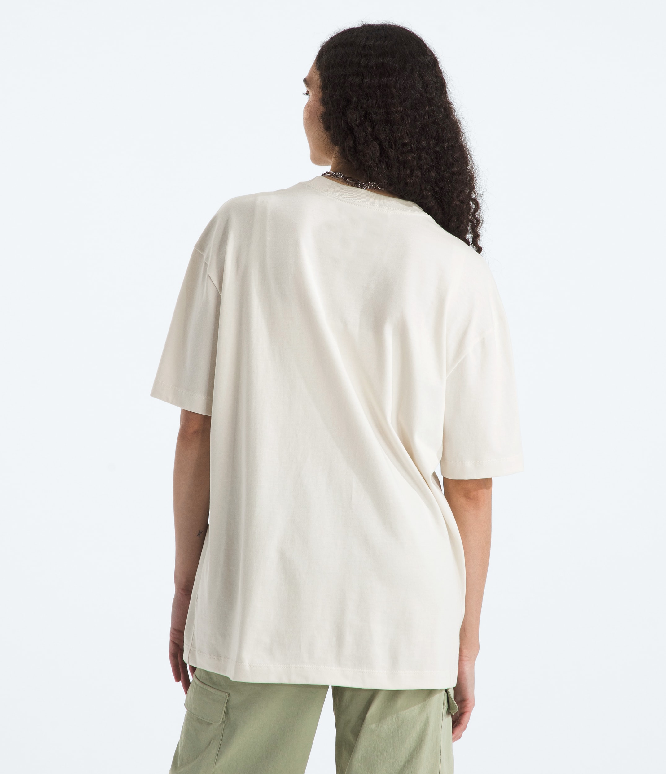Womens TNF Essential Simple Dome Oversized ShortSleeve Tee TNF BACK