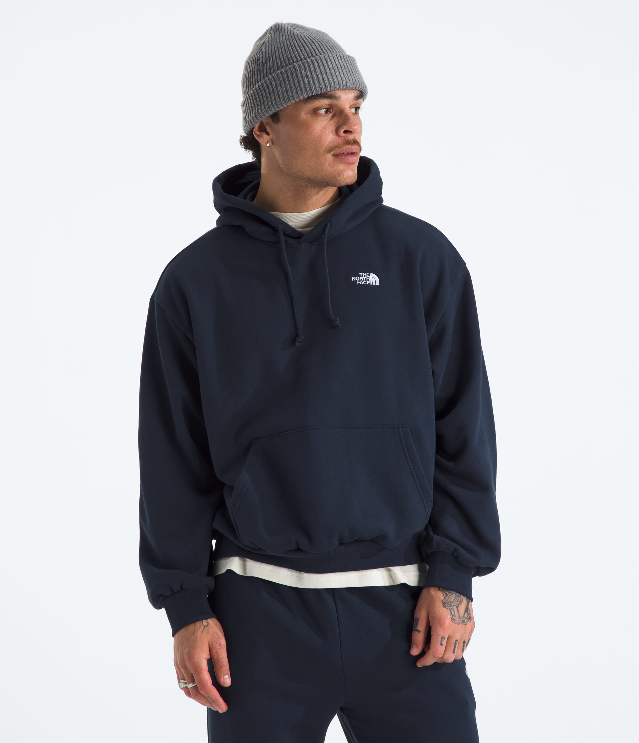 Mens Evolution Simple Dome Oversized Hoodie TNF Summit Navy Main