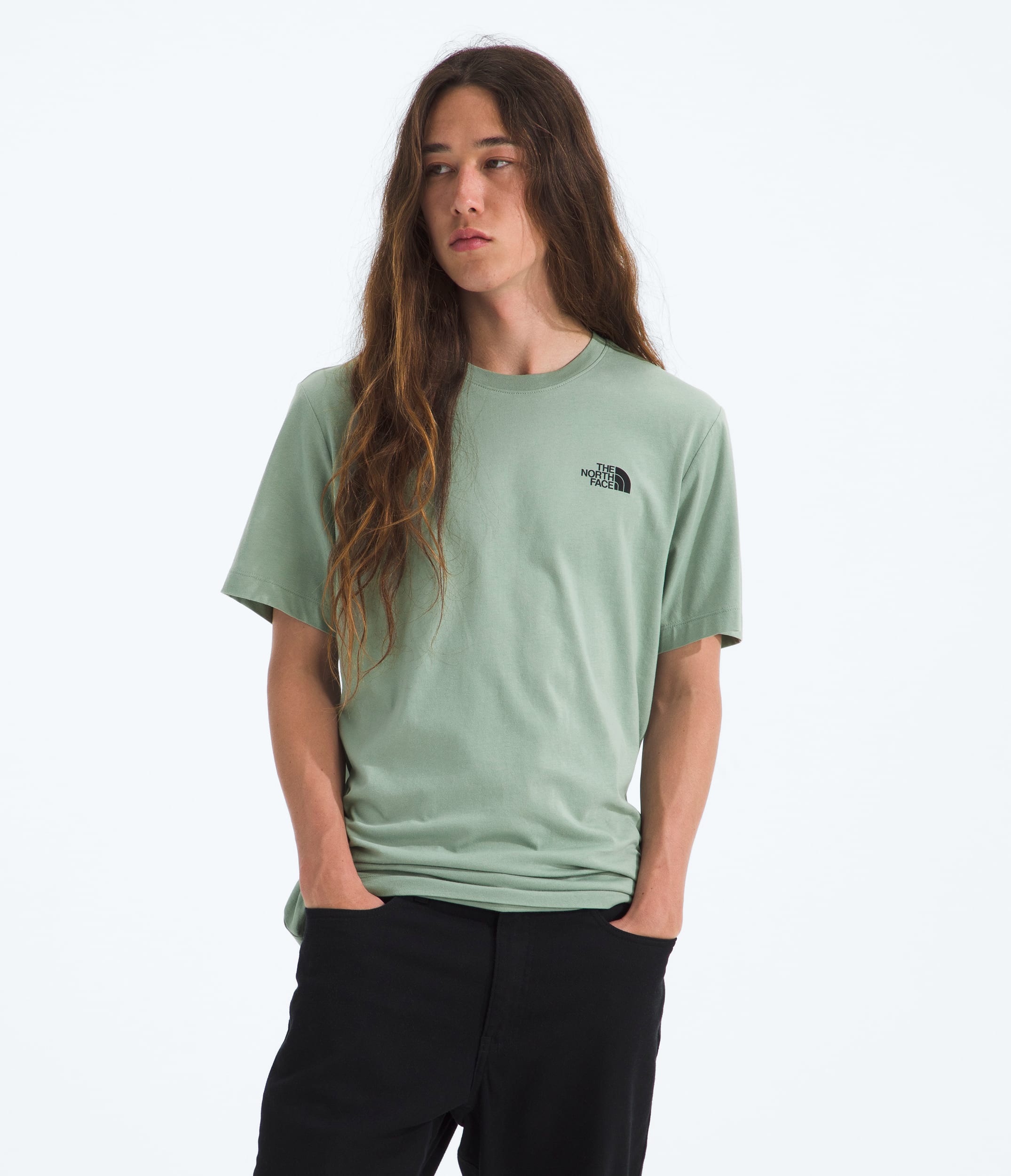 Mens Evolution Sketch Logo ShortSleeve TeeGraphic TNF BACK