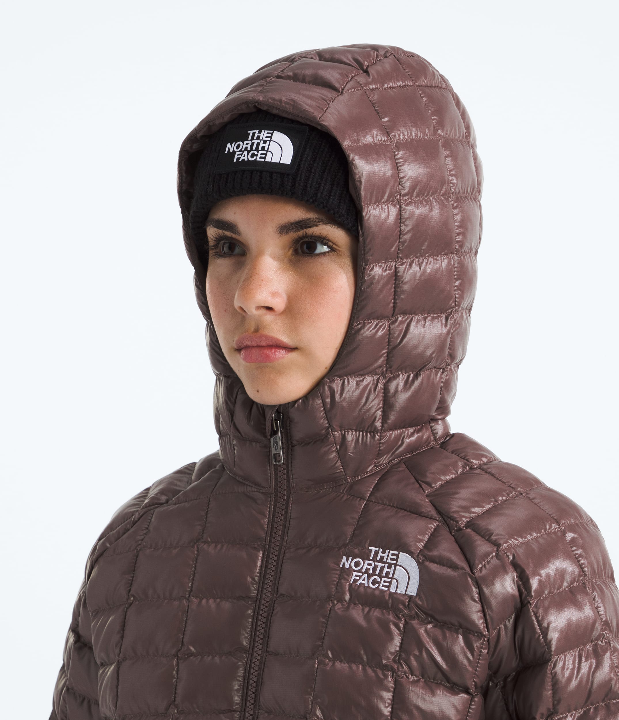 Girls THERMOBALL Parka TNF MODELHOOD2