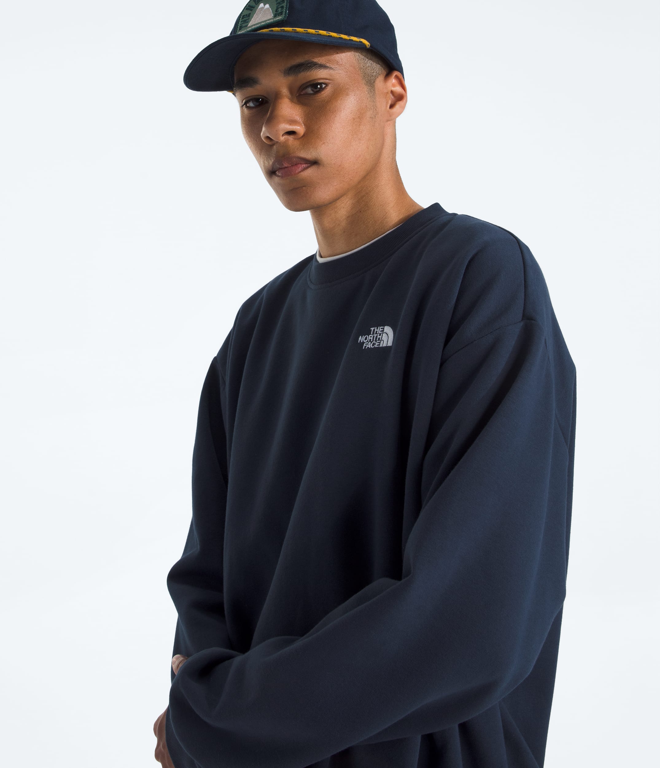 Mens Evolution Simple Dome Oversized Crew TNF Summit Navy HERO2