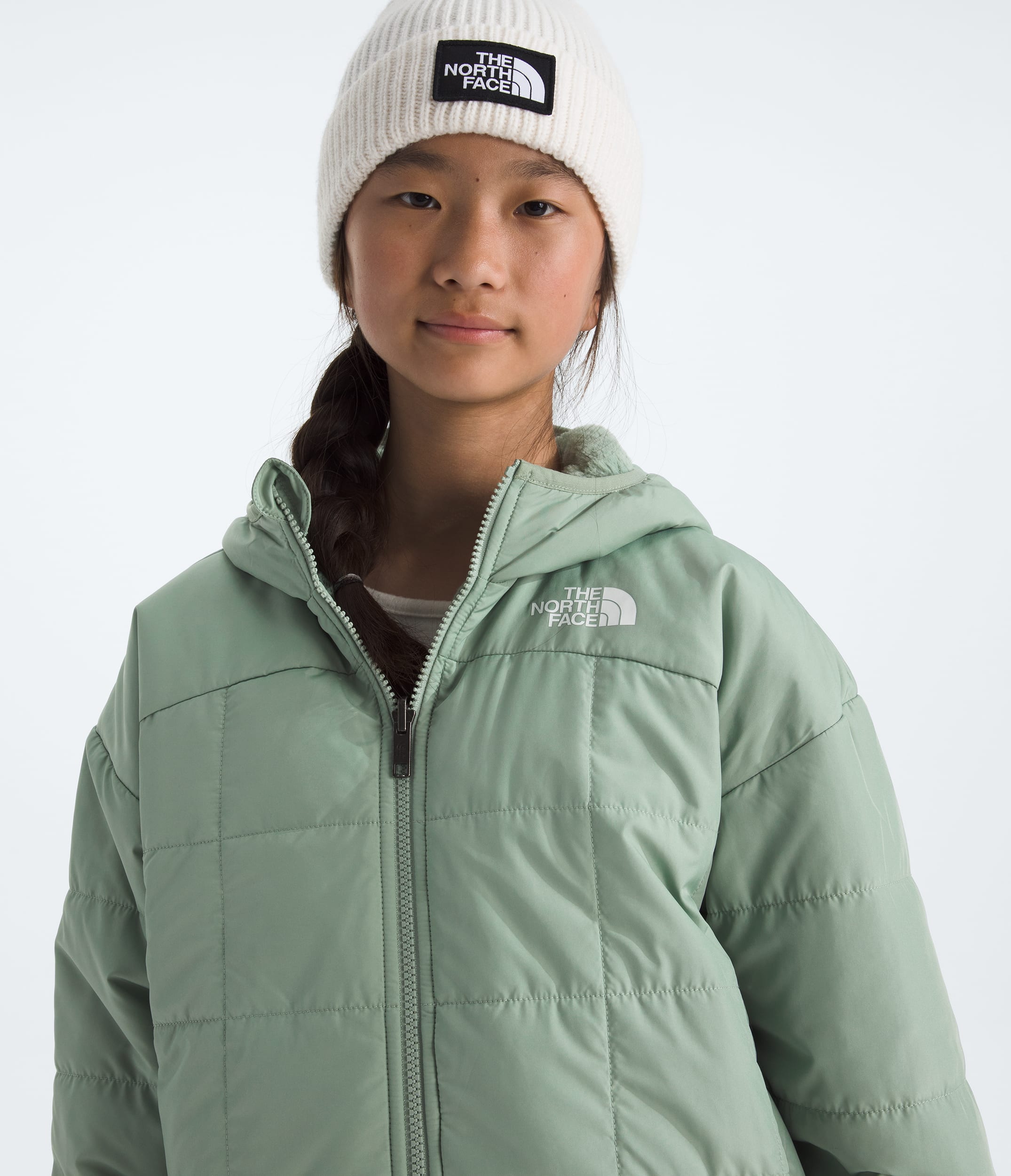 Parka courte rversible Shasta pour filles TNF HERO3