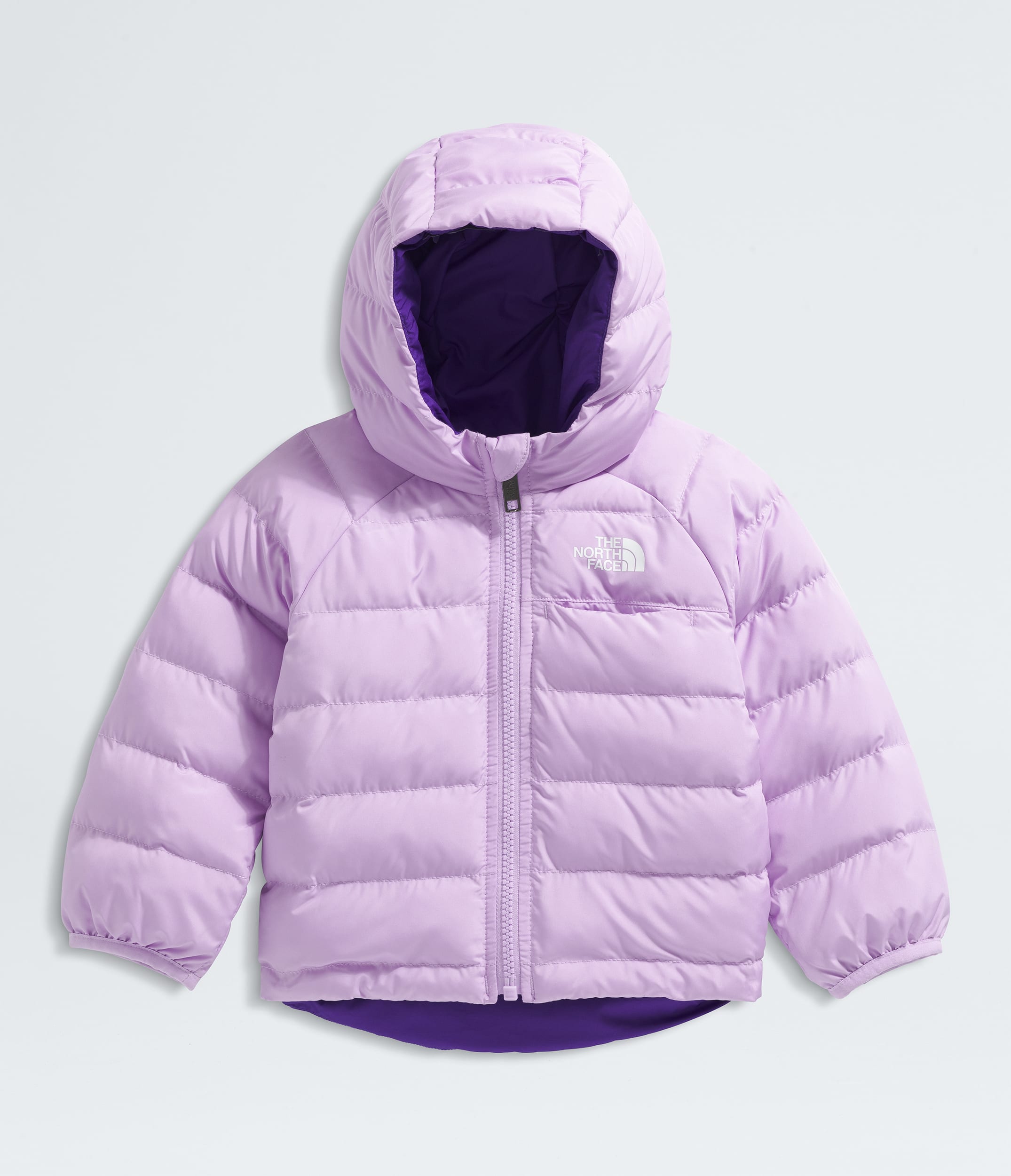 Baby Reversible Perrito Hooded Jacket TNF Lite Lilac ALTFRONT