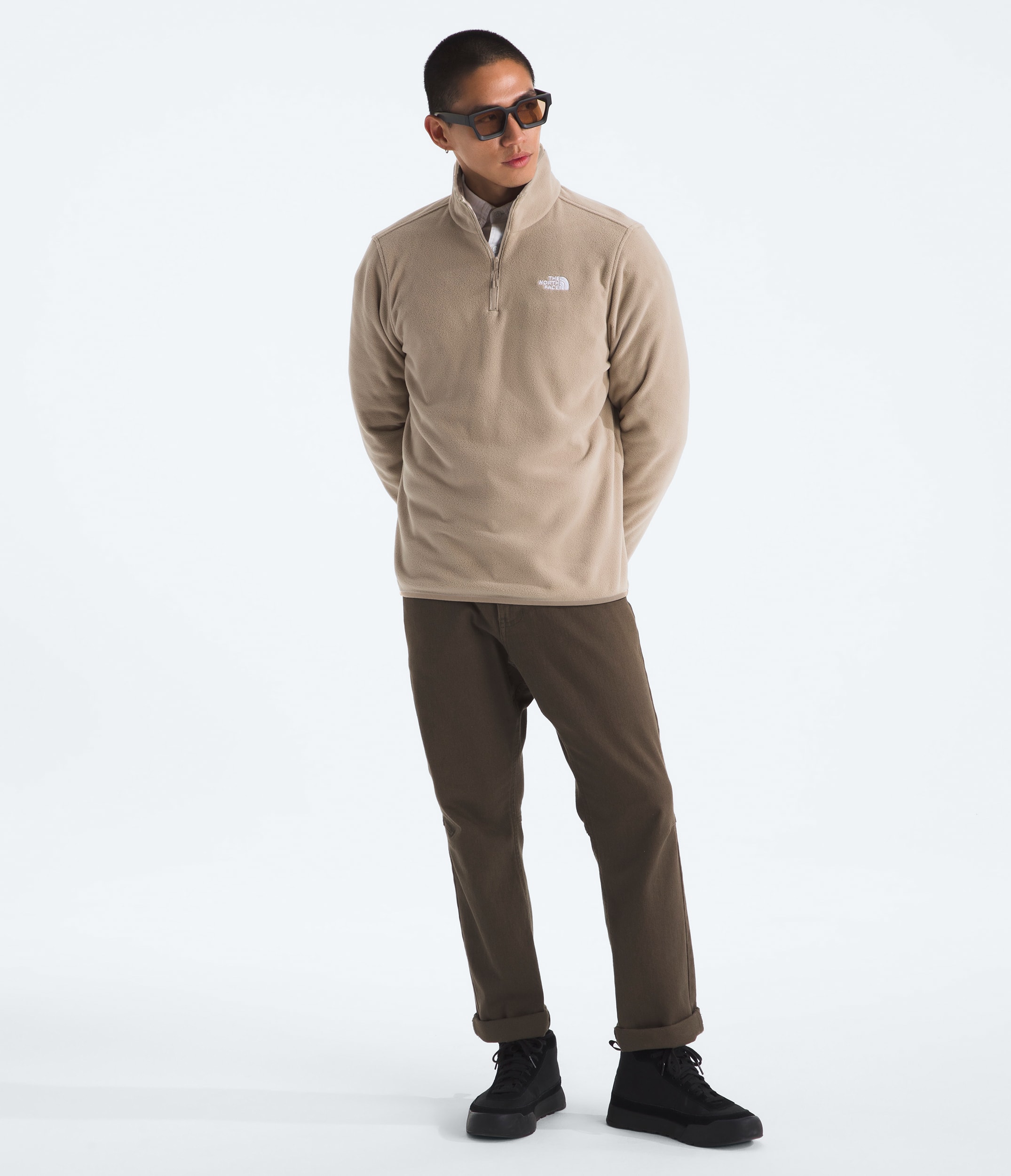 Mens Glacier Fleece Zip Jacket TNF HERO2