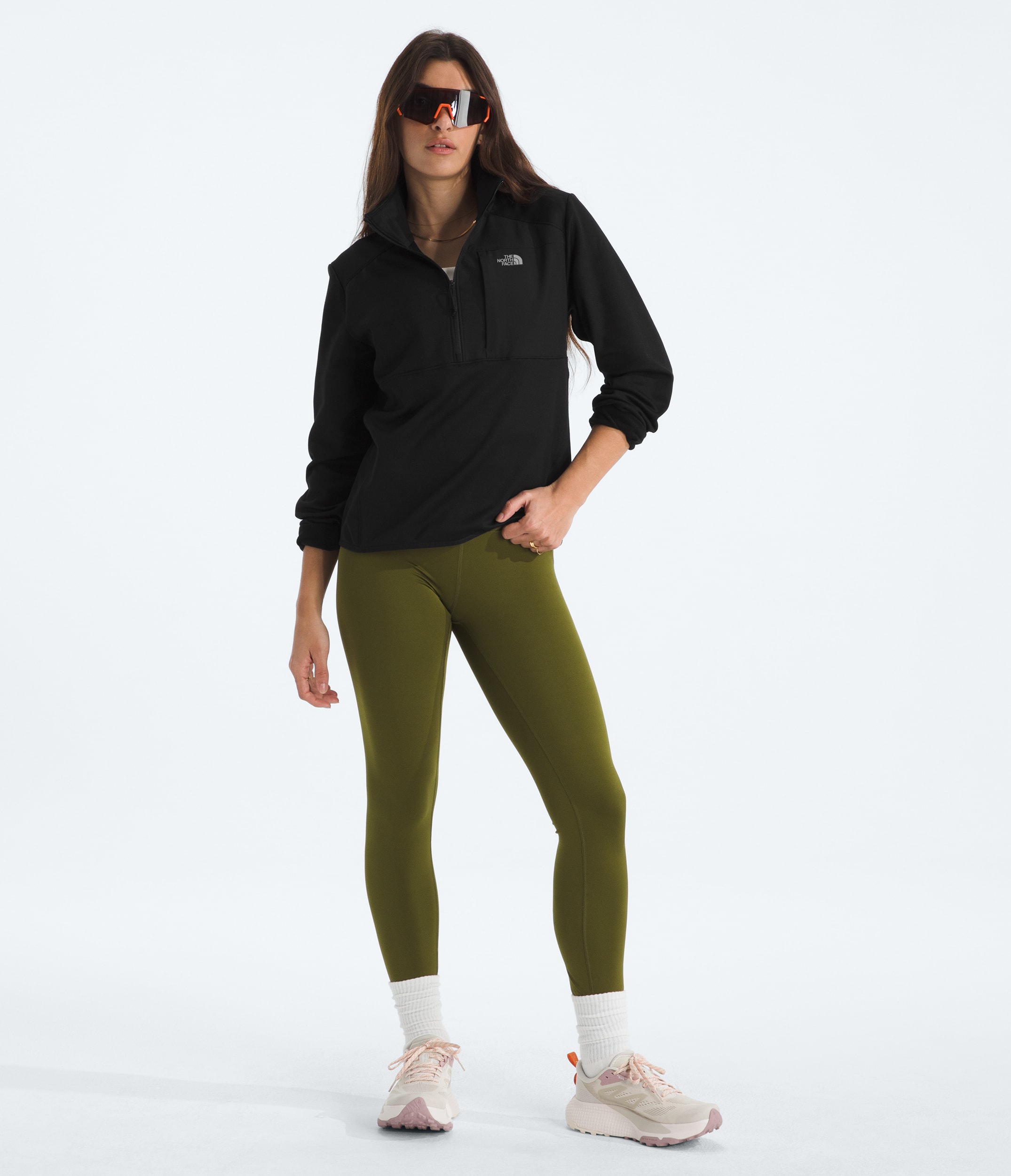 Womens TNF Performance Fleece Zip TNF HERO2