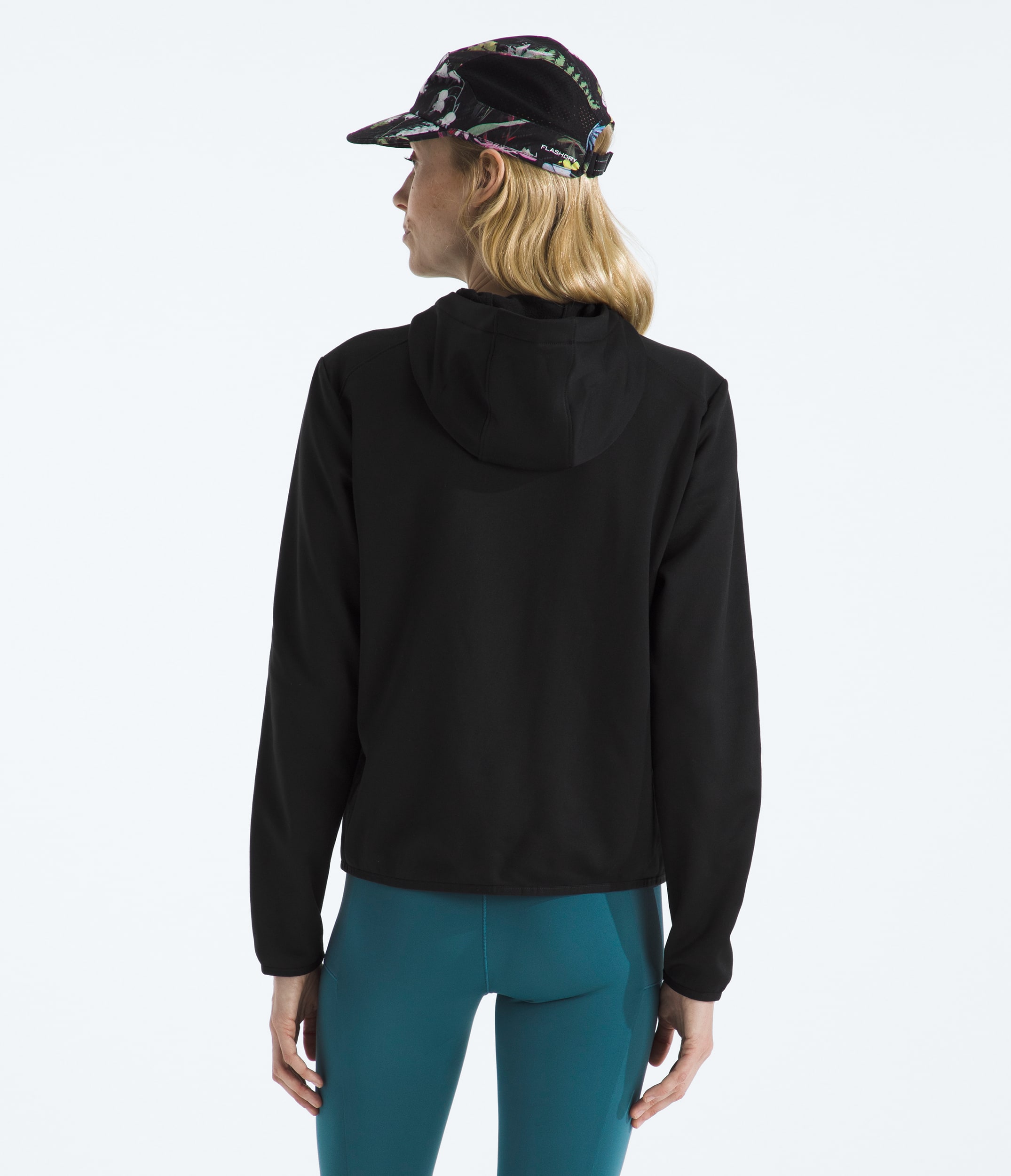 Chandail  capuchon en molleton TNF Performance  glissire pleine longueur pour femmes TNF BACK