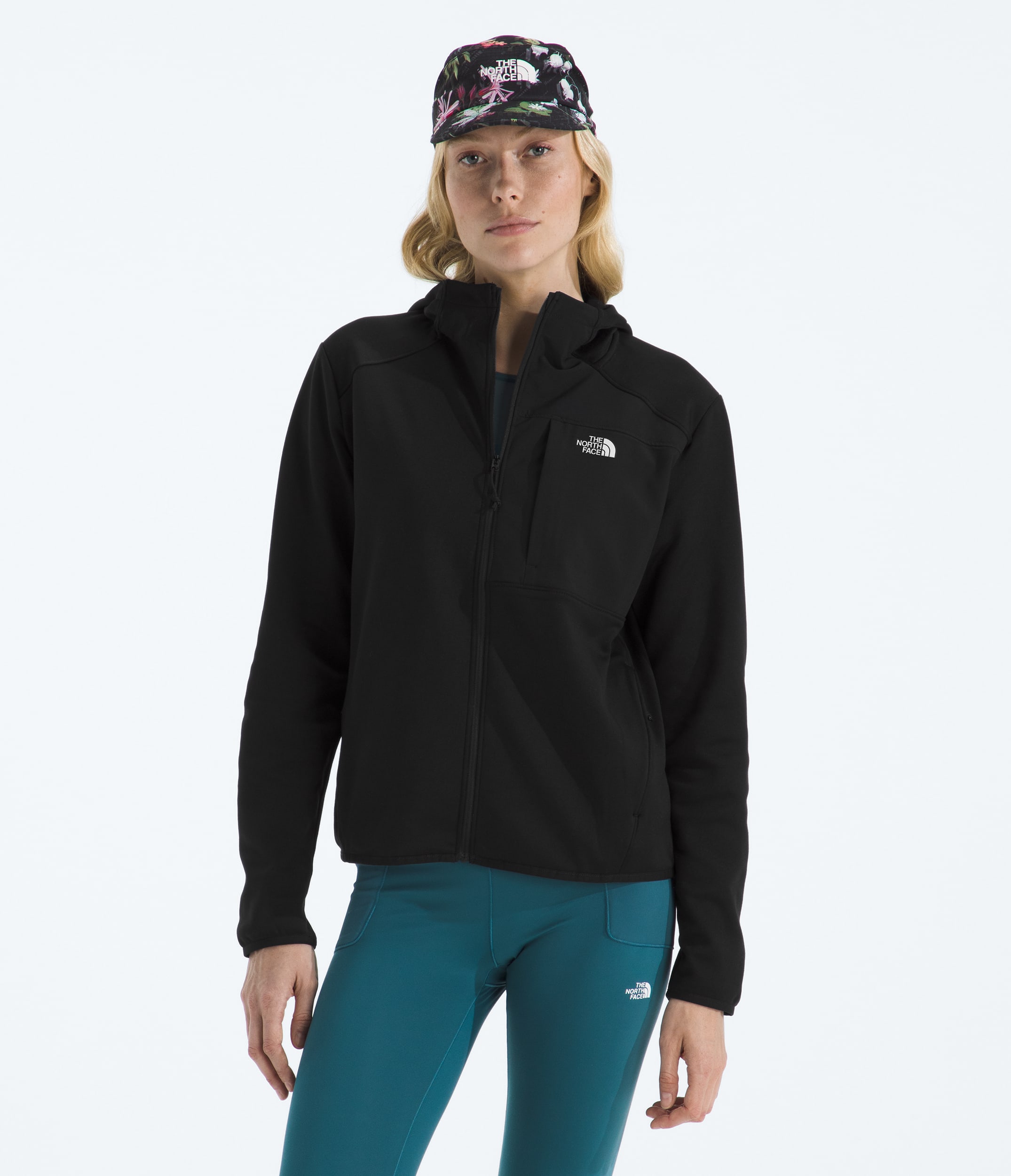 Chandail  capuchon en molleton TNF Performance  glissire pleine longueur pour femmes TNF HERO