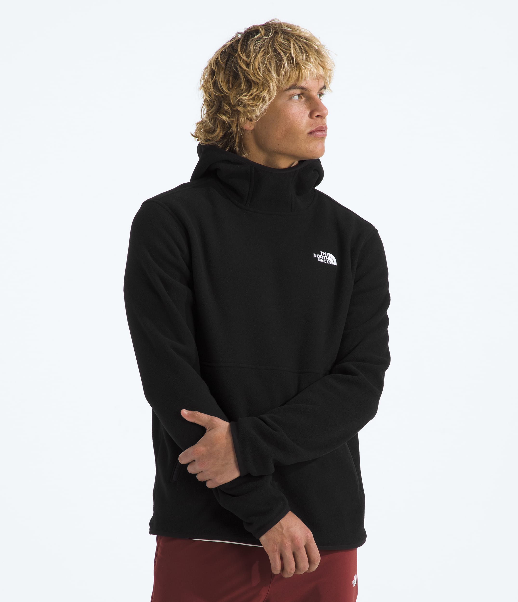 Mens Glacier Fleece Pullover Hoodie TNF HERO