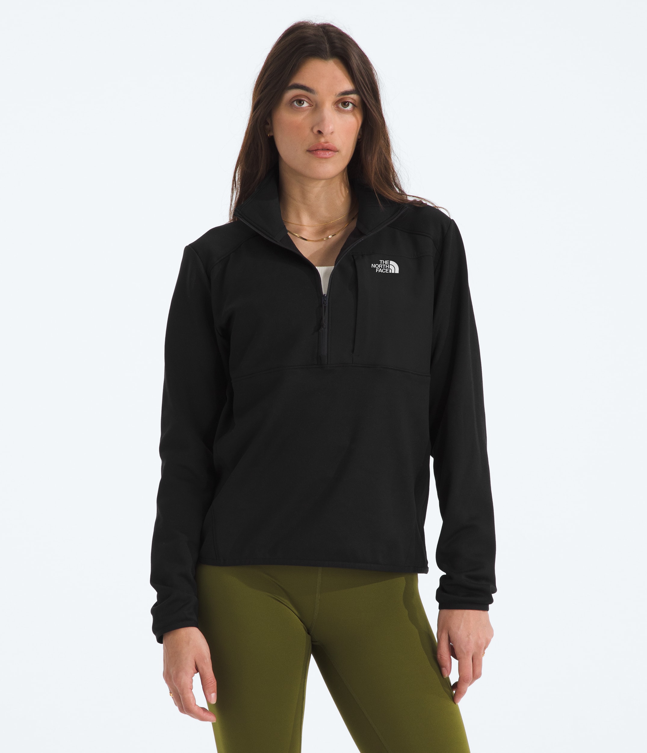 Womens TNF Performance Fleece Zip TNF Main