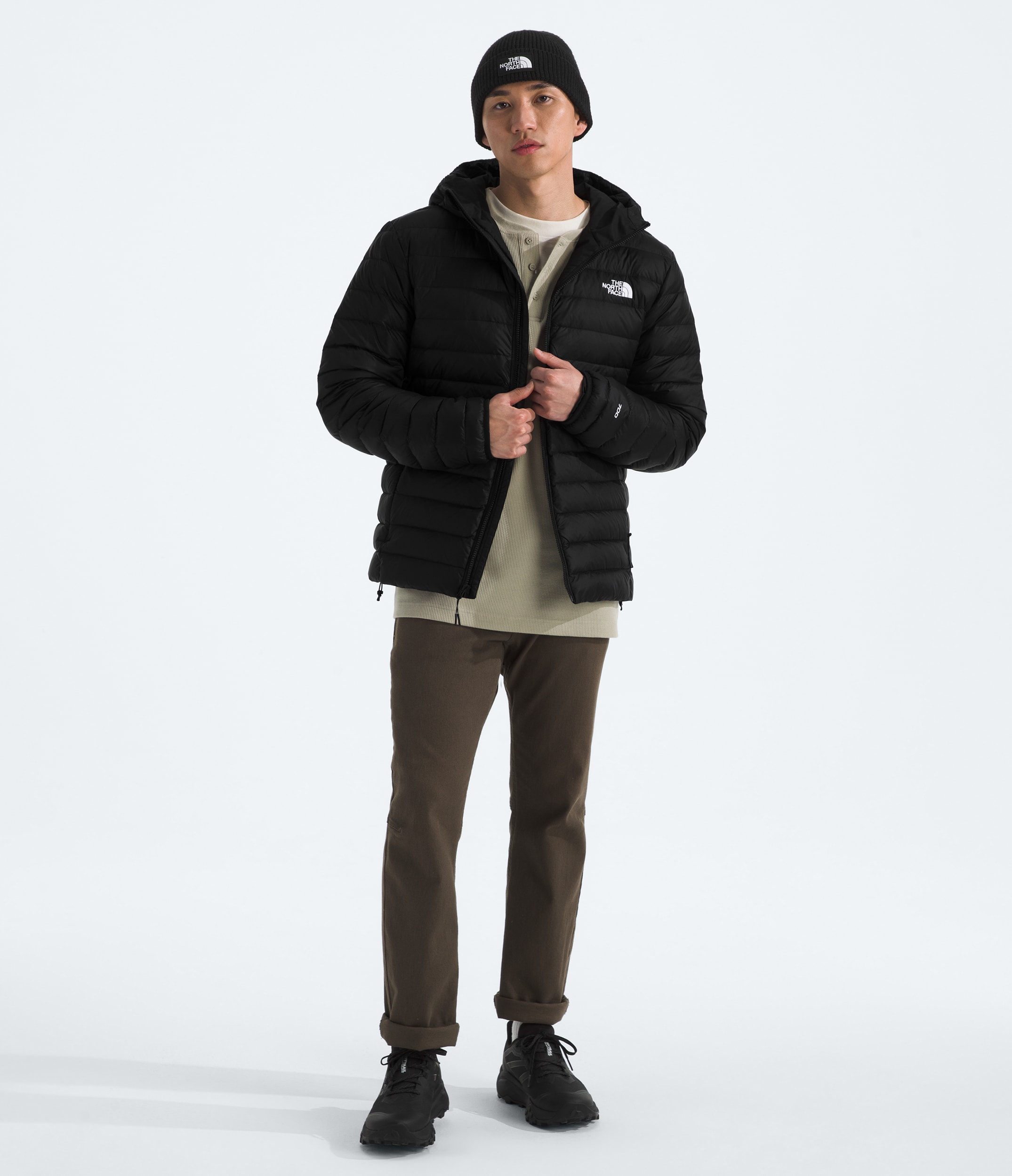 Mens Classic Down Hooded Jacket TNF HERO2