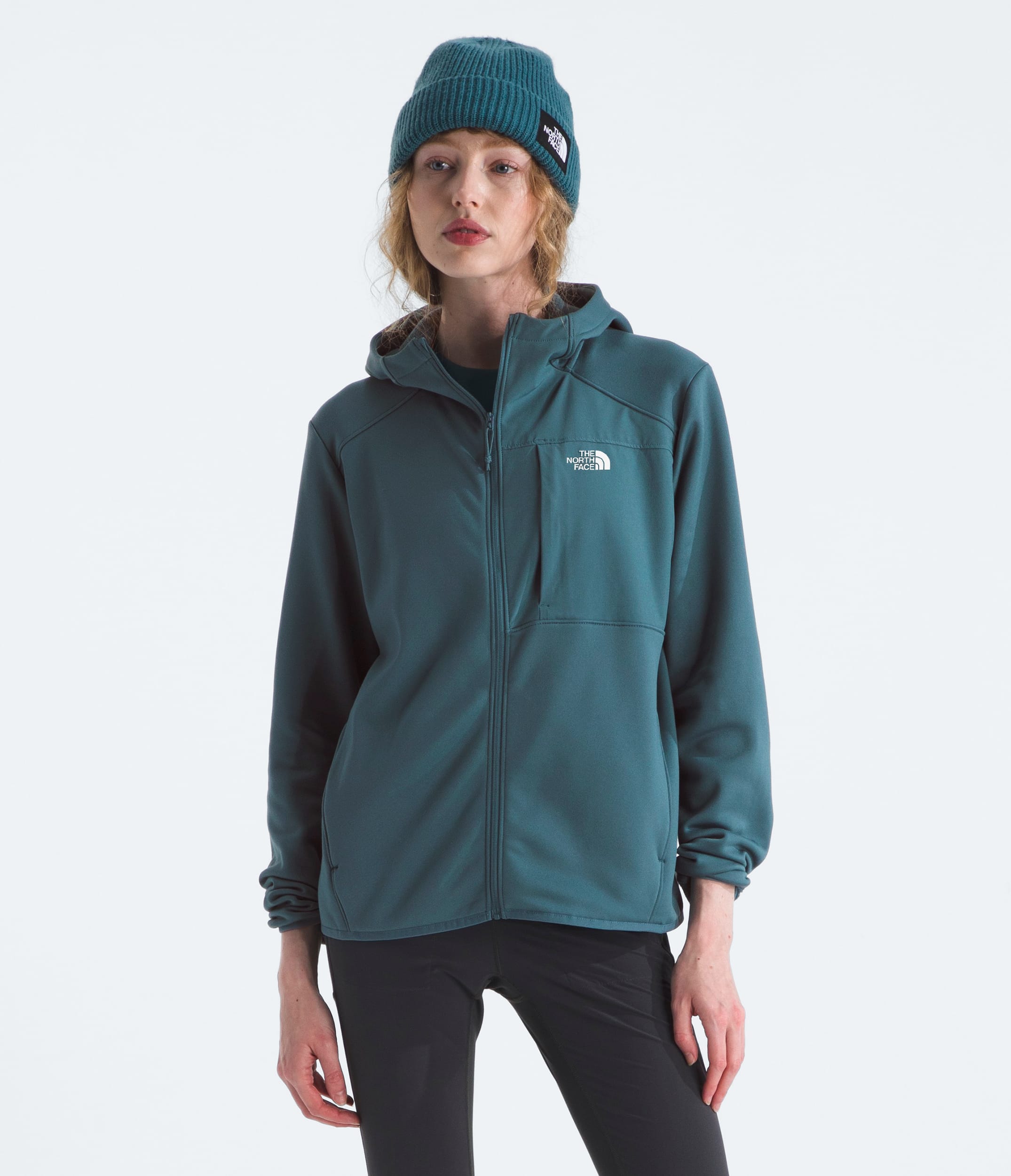 Womens TNF Performance Fleece FullZip Hoodie TNF Space Main