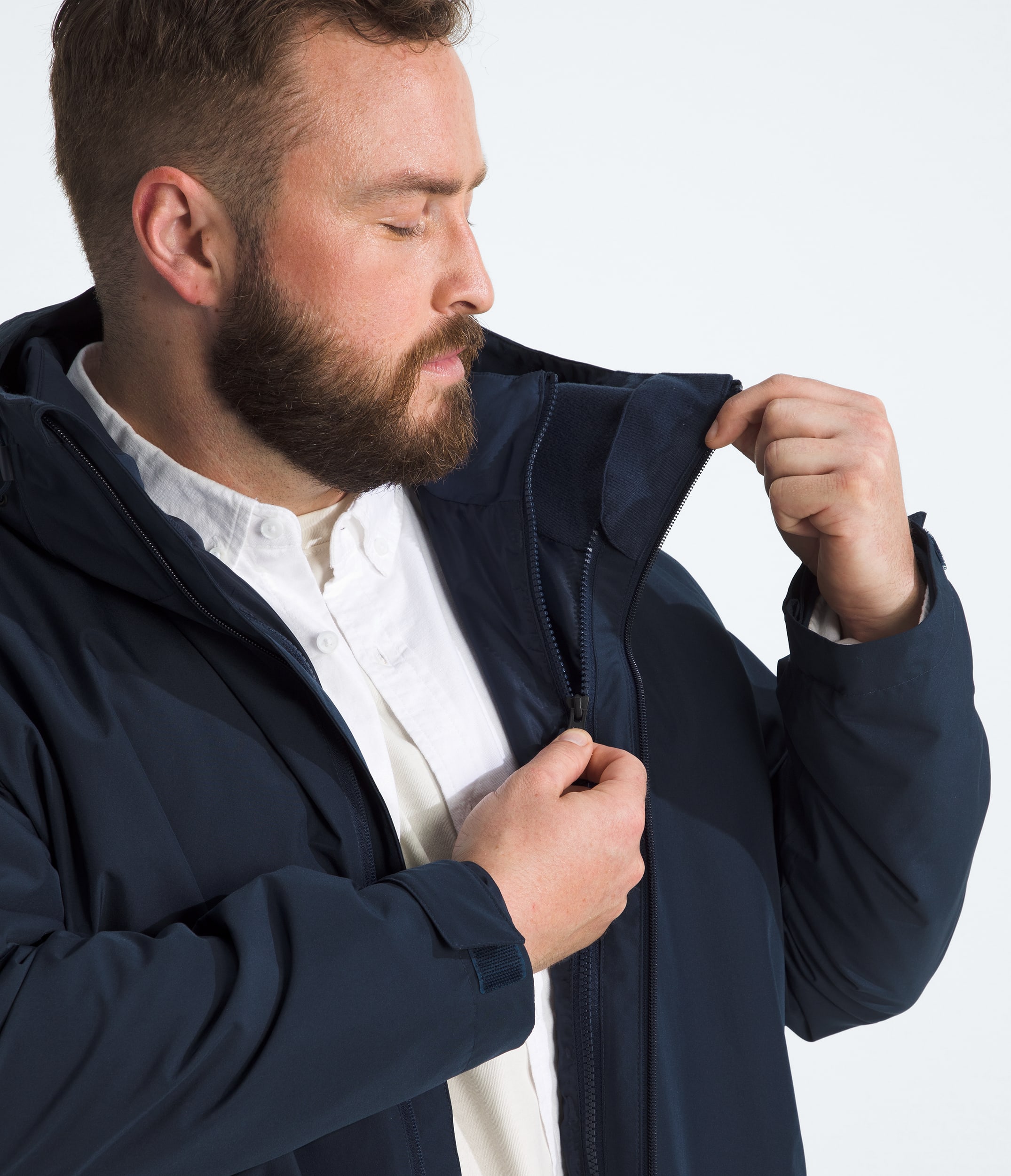 Mens Big Carto Mono Triclimate Hooded Jacket TNF MODELCLOSE3