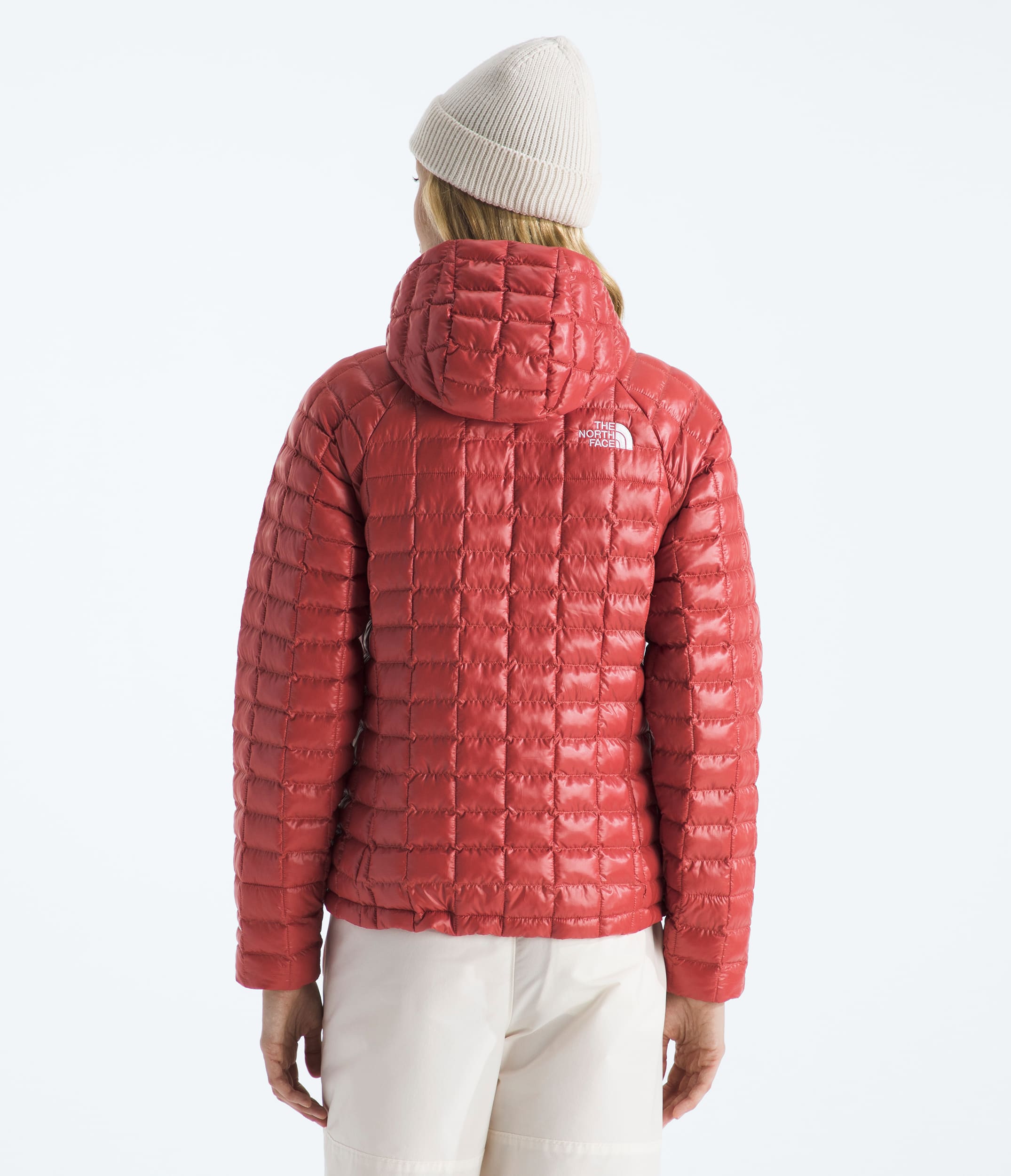 Womens THERMOBALL Hooded Jacket TNF BACK
