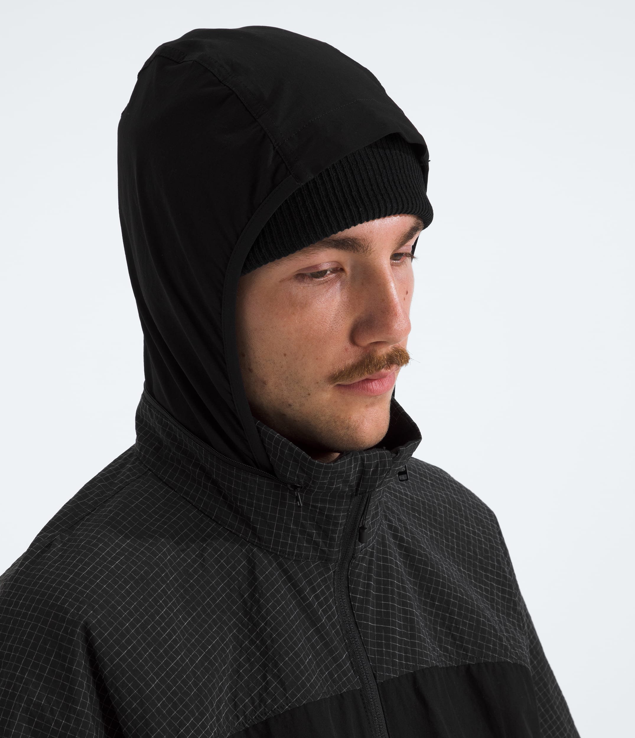 Mens HKe Utility Wind Jacket TNF MODELHOOD2