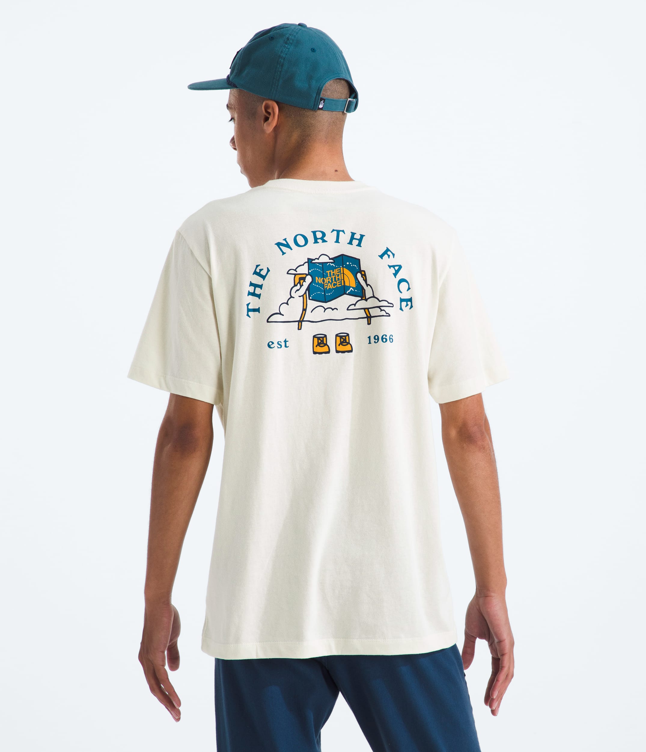 Mens Evolution Sky Cloud ShortSleeve TeeGraphic TNF Main