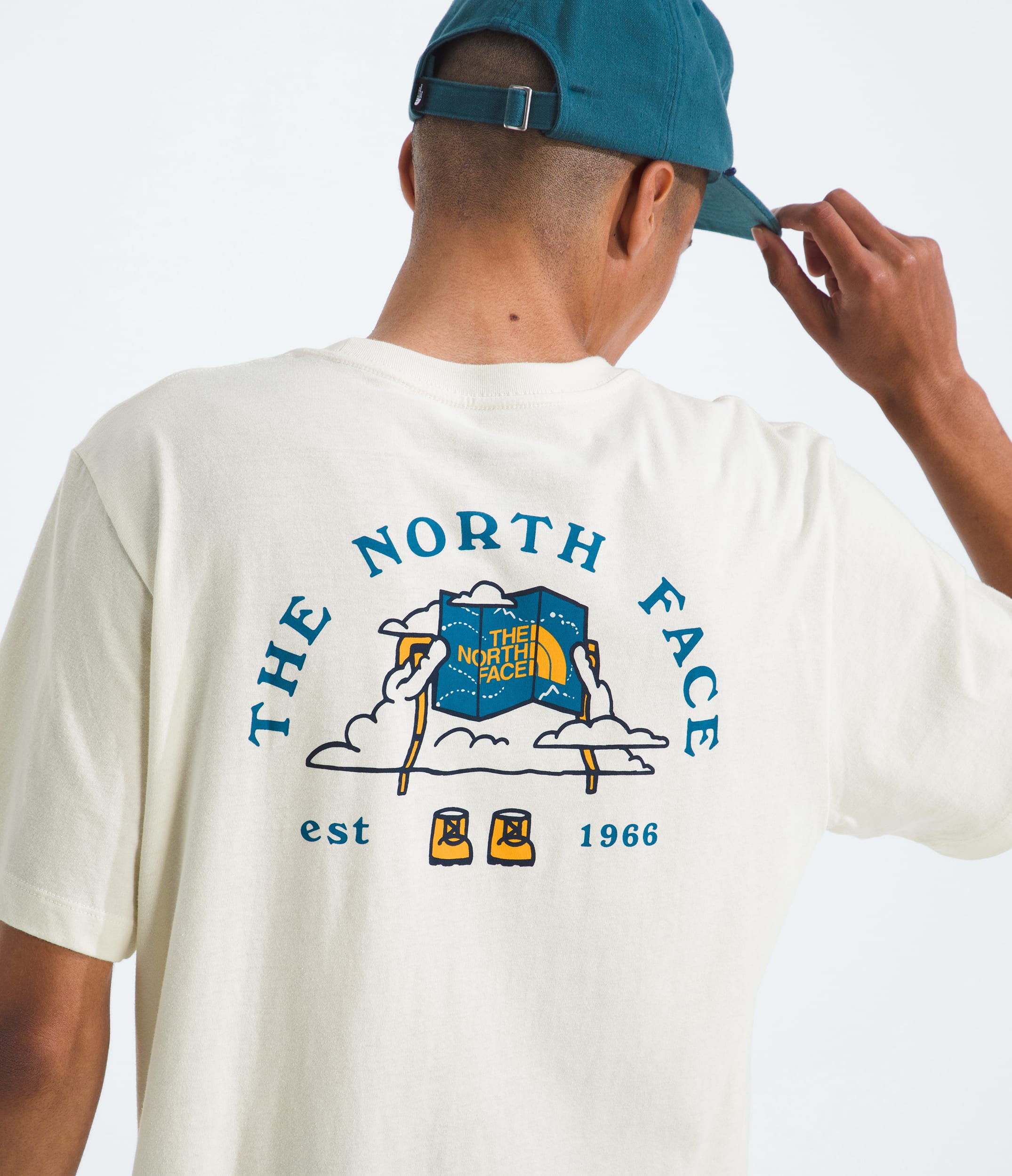 Mens Evolution Sky Cloud ShortSleeve TeeGraphic TNF HERO2