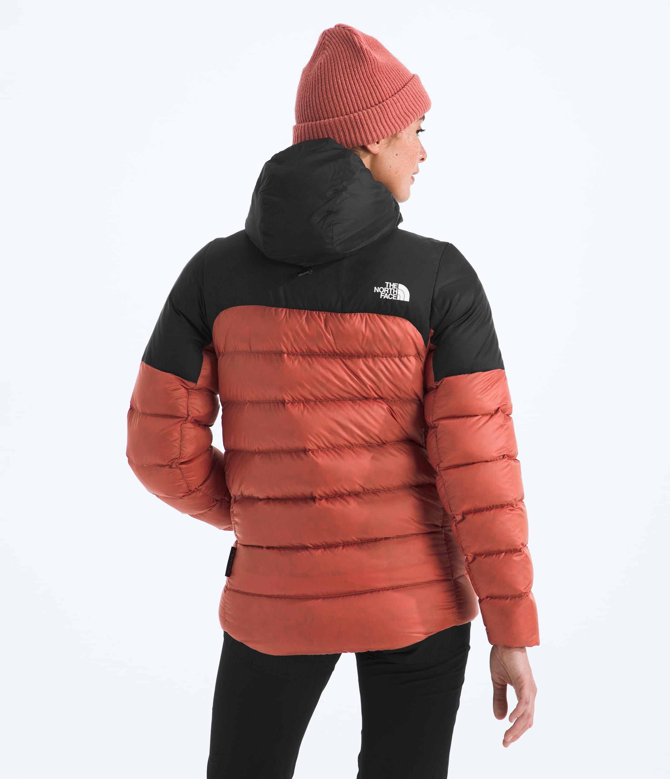 Womens Kalix Down Hoodie TNF BACK