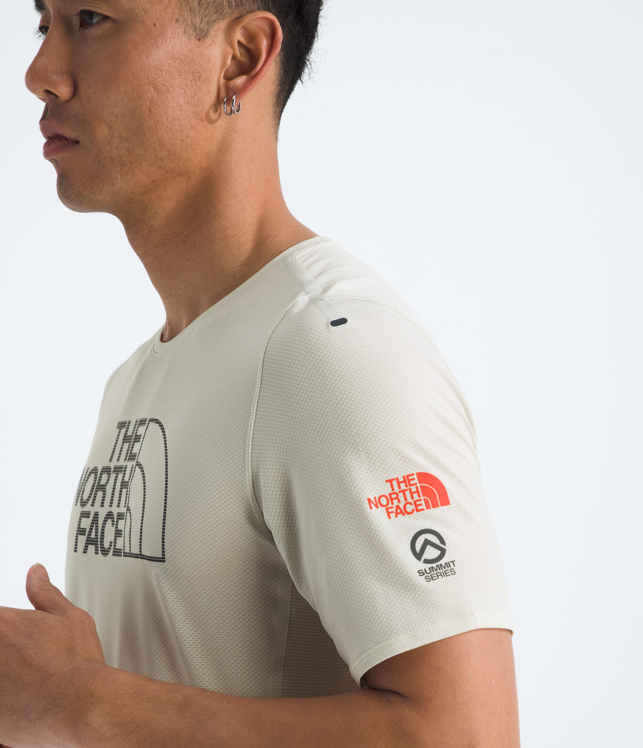 Mens Summit Series High Trail ShortSleeveGraphic TNF HERO3