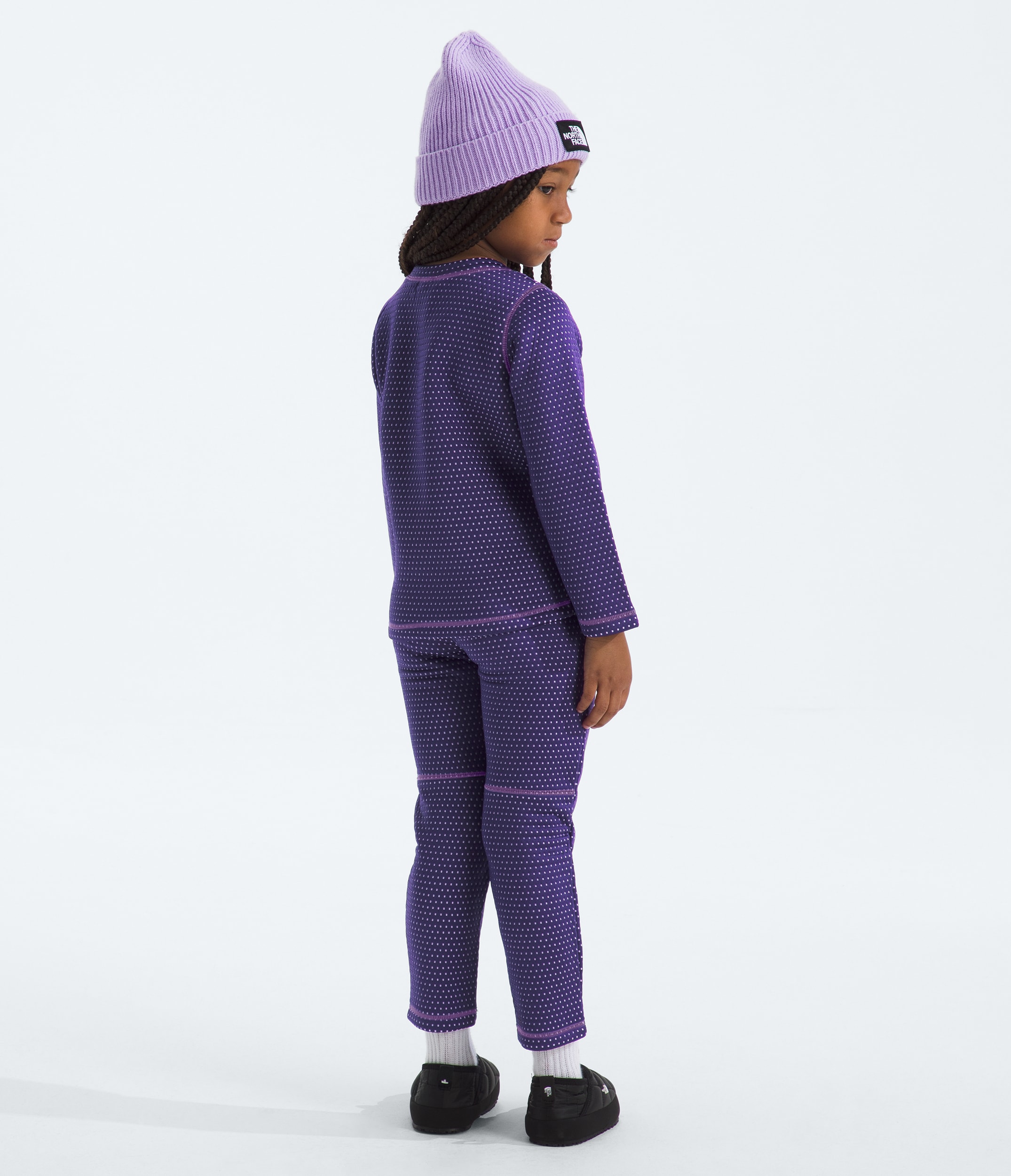 Kids DOTKNIT Thermal Set TNF BACK