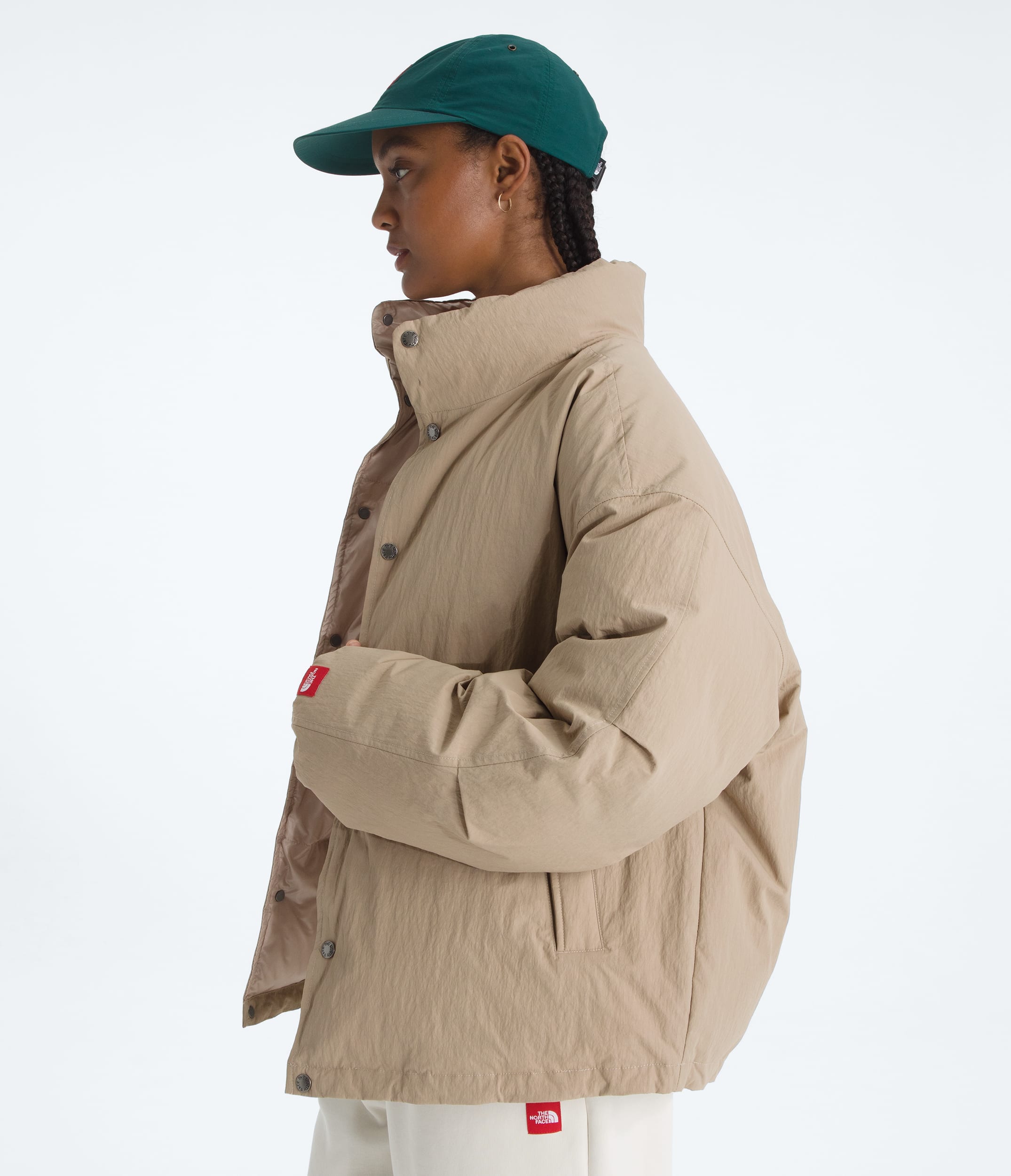 Mens TNF Red Box Down Jacket TNF ALT2