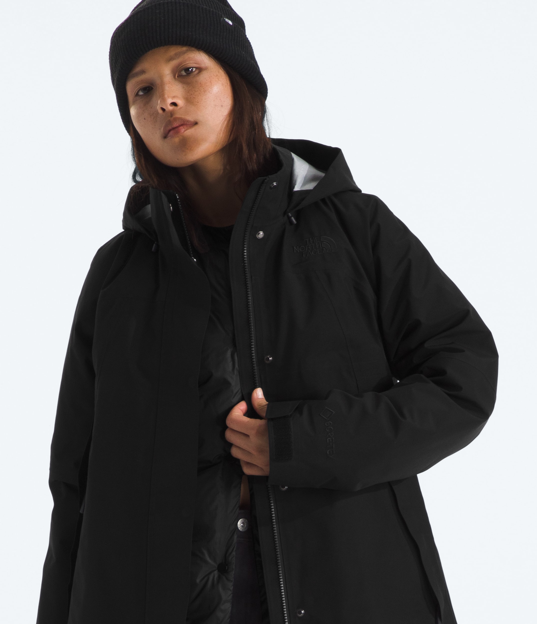 Womens Expedition GORETEX 3In1 Down Hooded Parka TNF HERO2