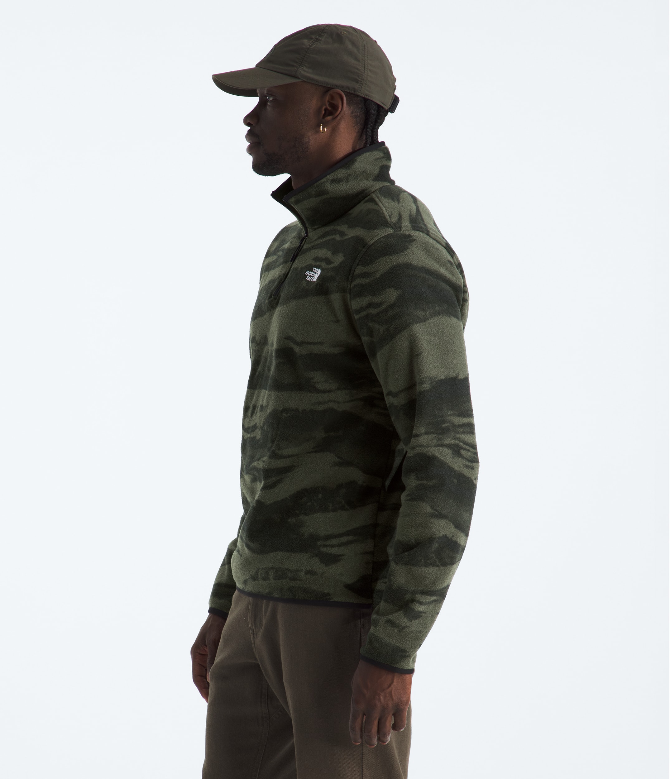 Mens Glacier Fleece ZipPrint TNF MODEL34