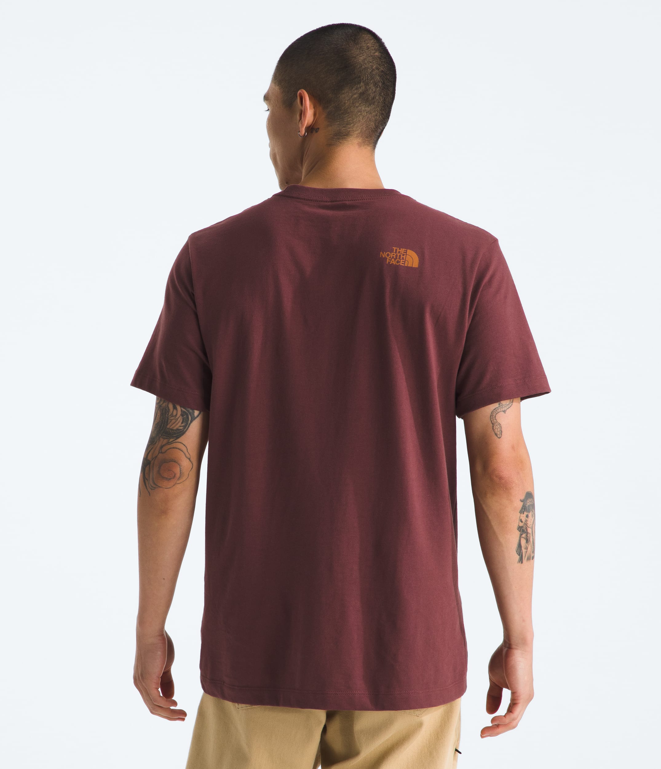 Mens Evolution Mtn Base ShortSleeve TeeGraphic TNF BACK