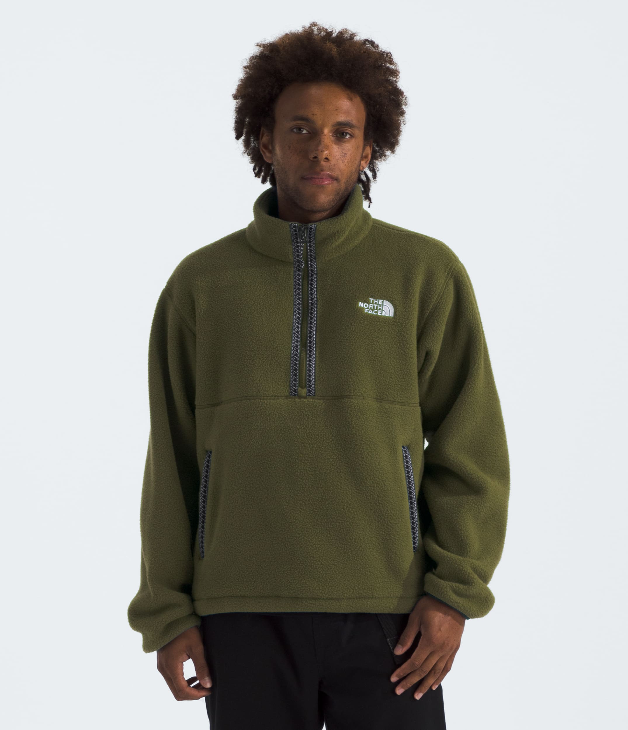 Mens TNF Fleeski Zip Pullover TNF Main