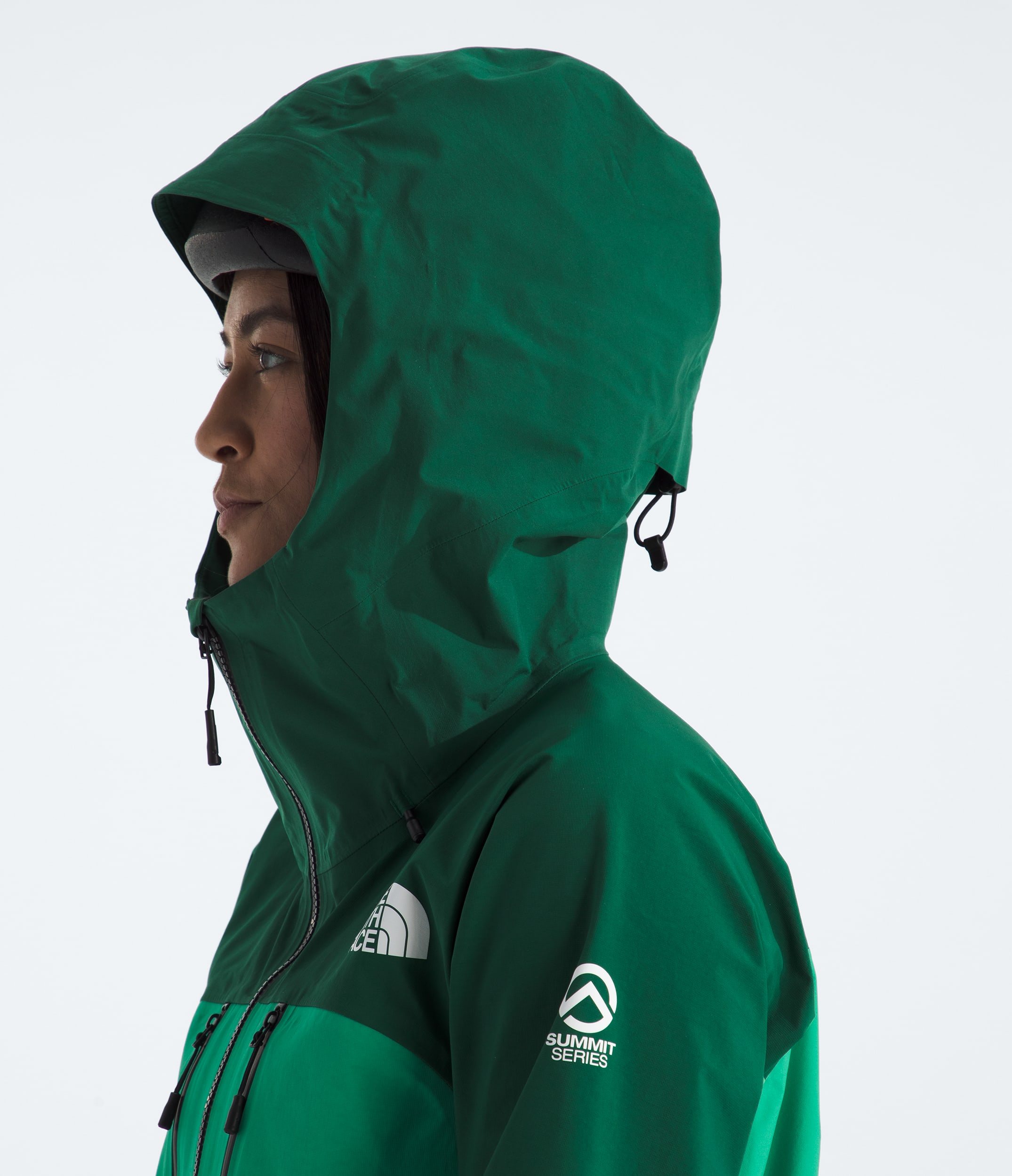 Womens Summit Series FUTURELIGHT Torre Egger Jacket TNF MODELHOOD2