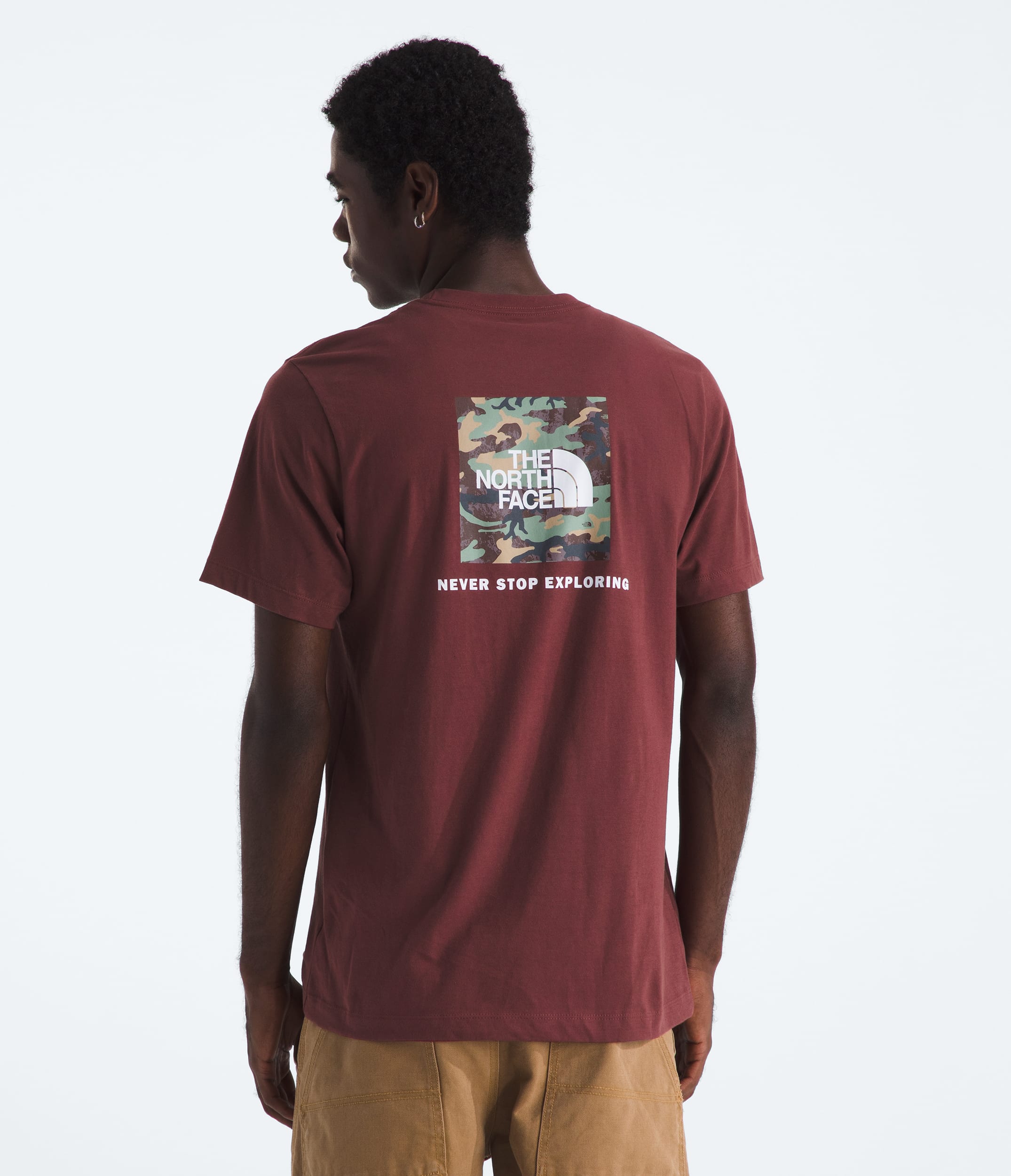 Mens Evolution Box Camo Fill ShortSleeve TeeGraphic TNF Main