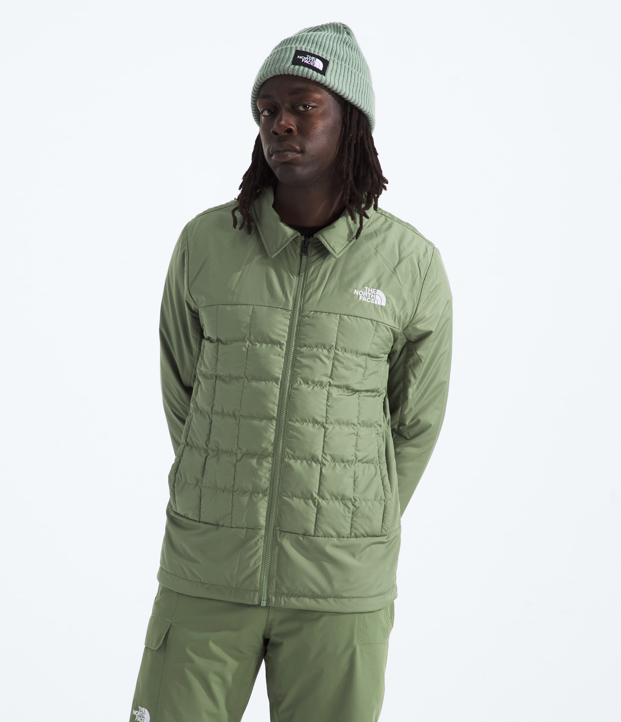 Manteau pour neige ThermoBall Eco Triclimate pour hommes TNF MODELALT4